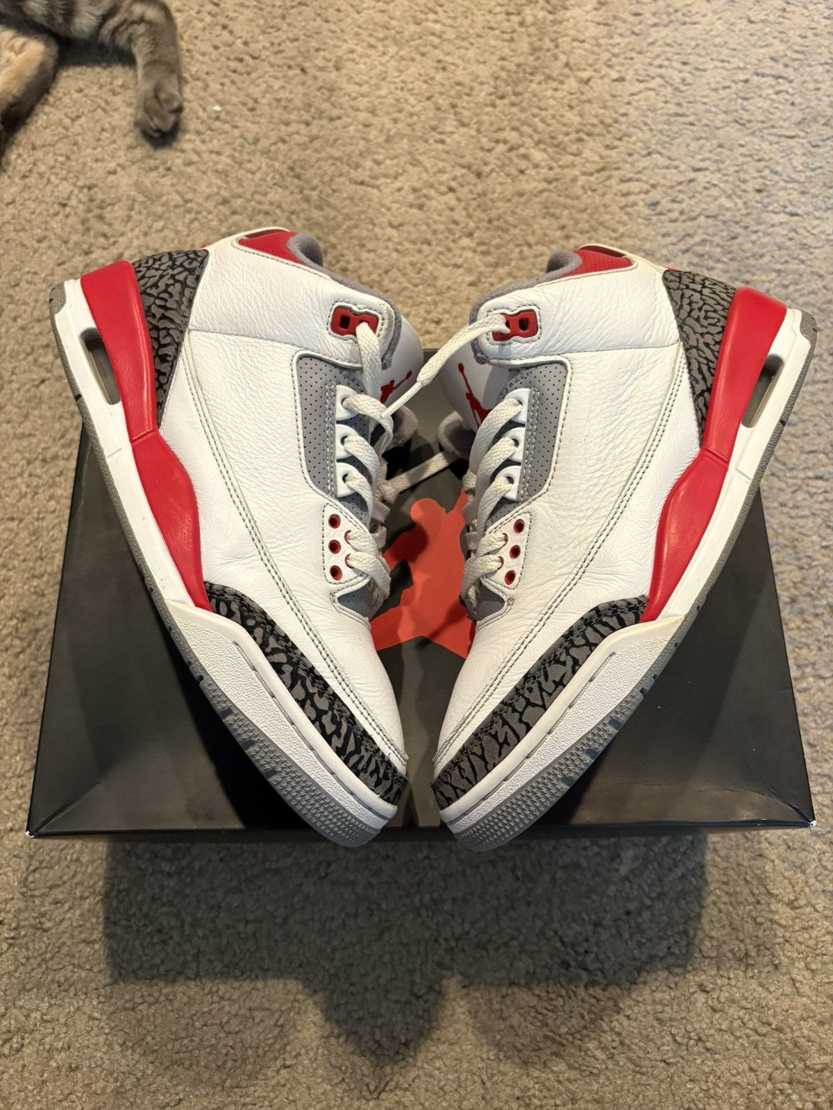 Jordan Brand Jordan 3 fire red size 8.5 Size US 8.5 / EU 41-42 - 2 Thumbnail
