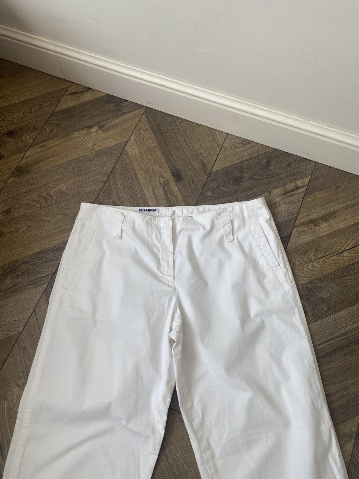 Jil Sander Vintage Jil Sander Women’s white pants Size 30" / US 8 / IT 44 - 4 Thumbnail