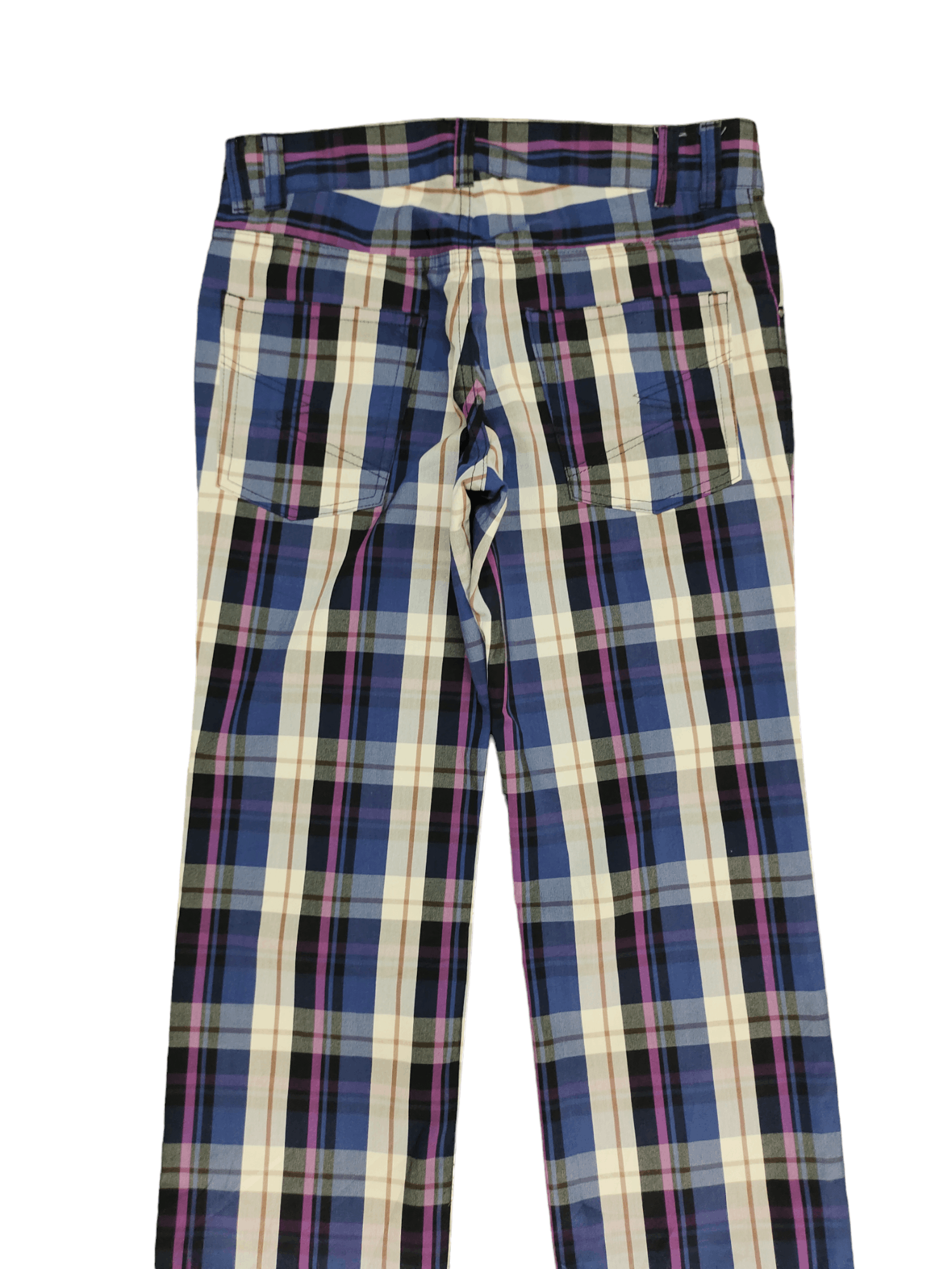 semanticdesign Vintage Semantic Design Checkered Plain Trouser Pants Size US 31 - 11 Thumbnail