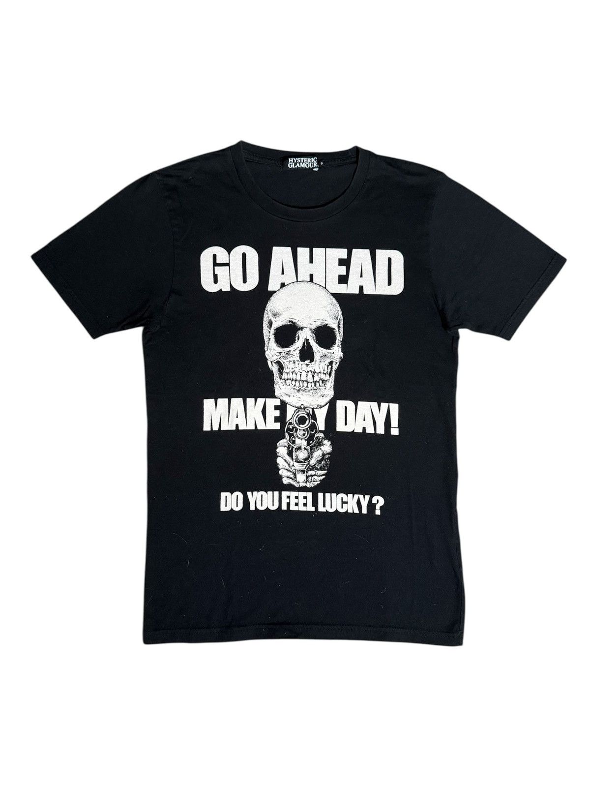 y2k❤️ HYSTERIC GLAMOUR 名作 GO AHEAD スカルtee