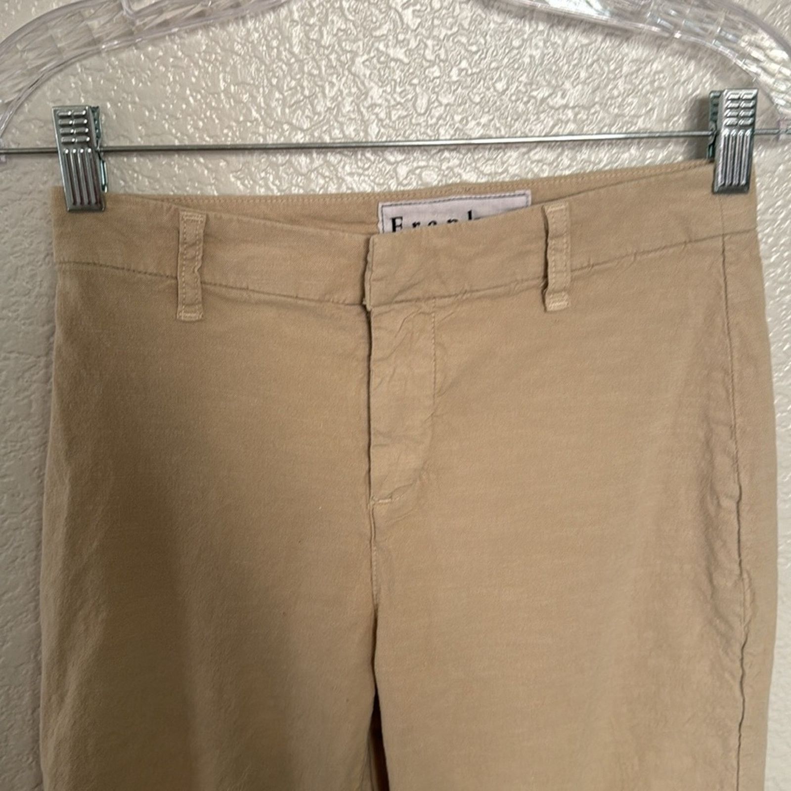 Frank & Eileen Frank & Eileen Kinsale Performance Cotton Linen Crop Pants Size 25" / US 0 / IT 36 - 3 Thumbnail
