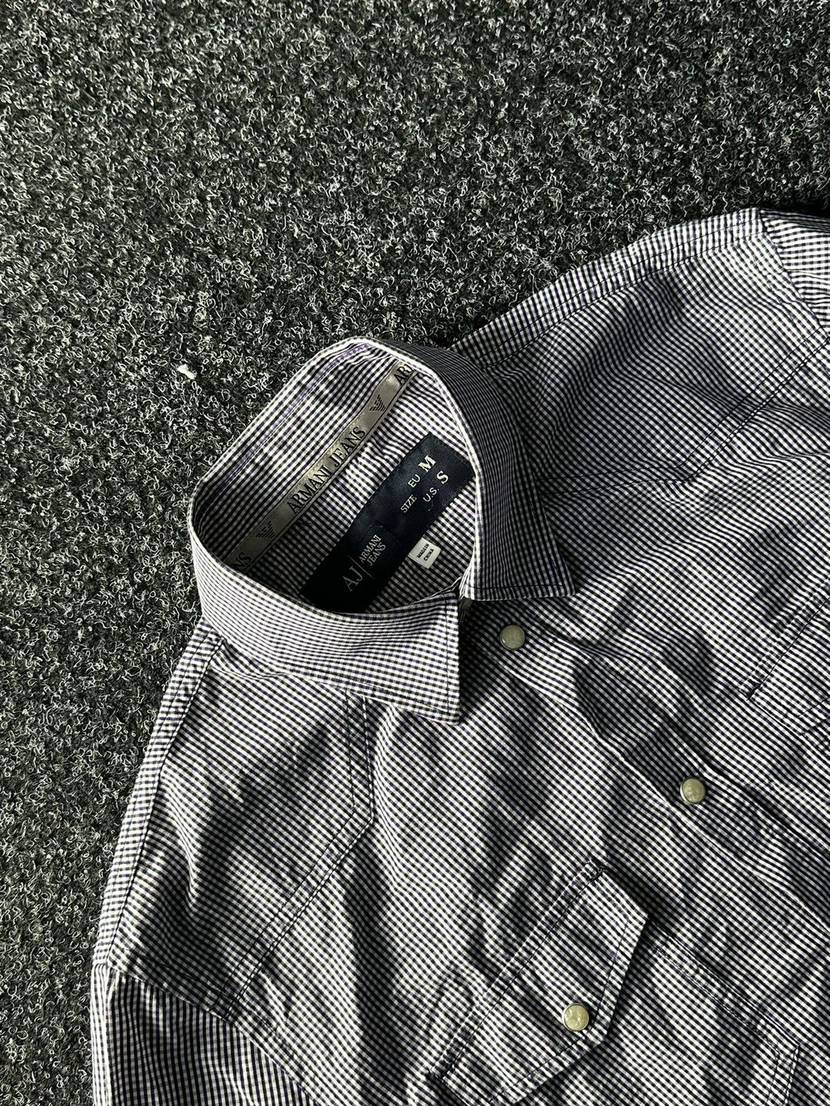 Armani × Vintage RARE🚨 ARMANI JEANS VINTAGE SHIRT LUXURY BUTTON UP 90s Size US M / EU 48-50 / 2 - 4 Thumbnail