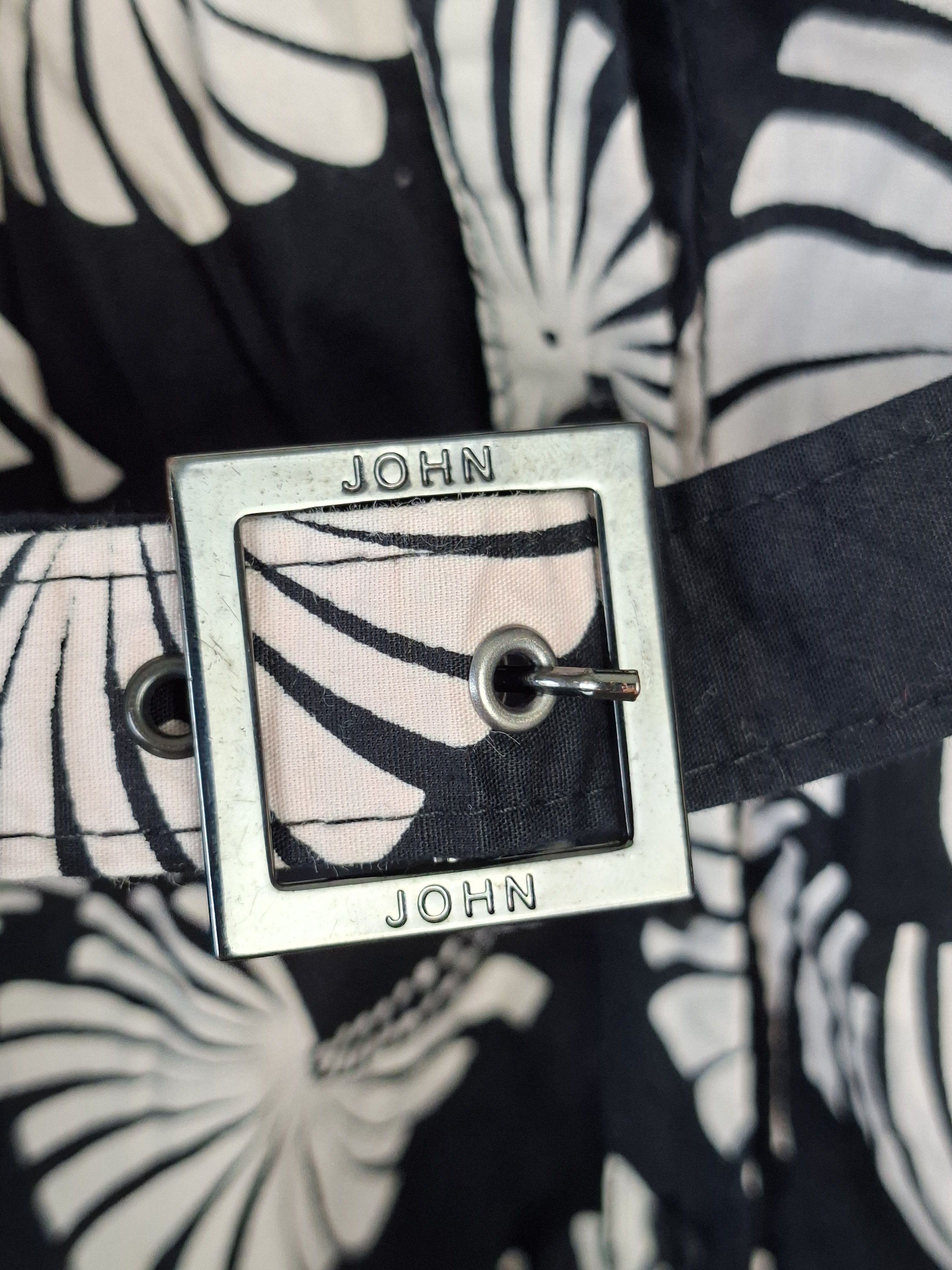 John Richmond John Richmond Floral Graphic Print Belted Shirt Dress Size S / US 4 / IT 40 - 5 Thumbnail