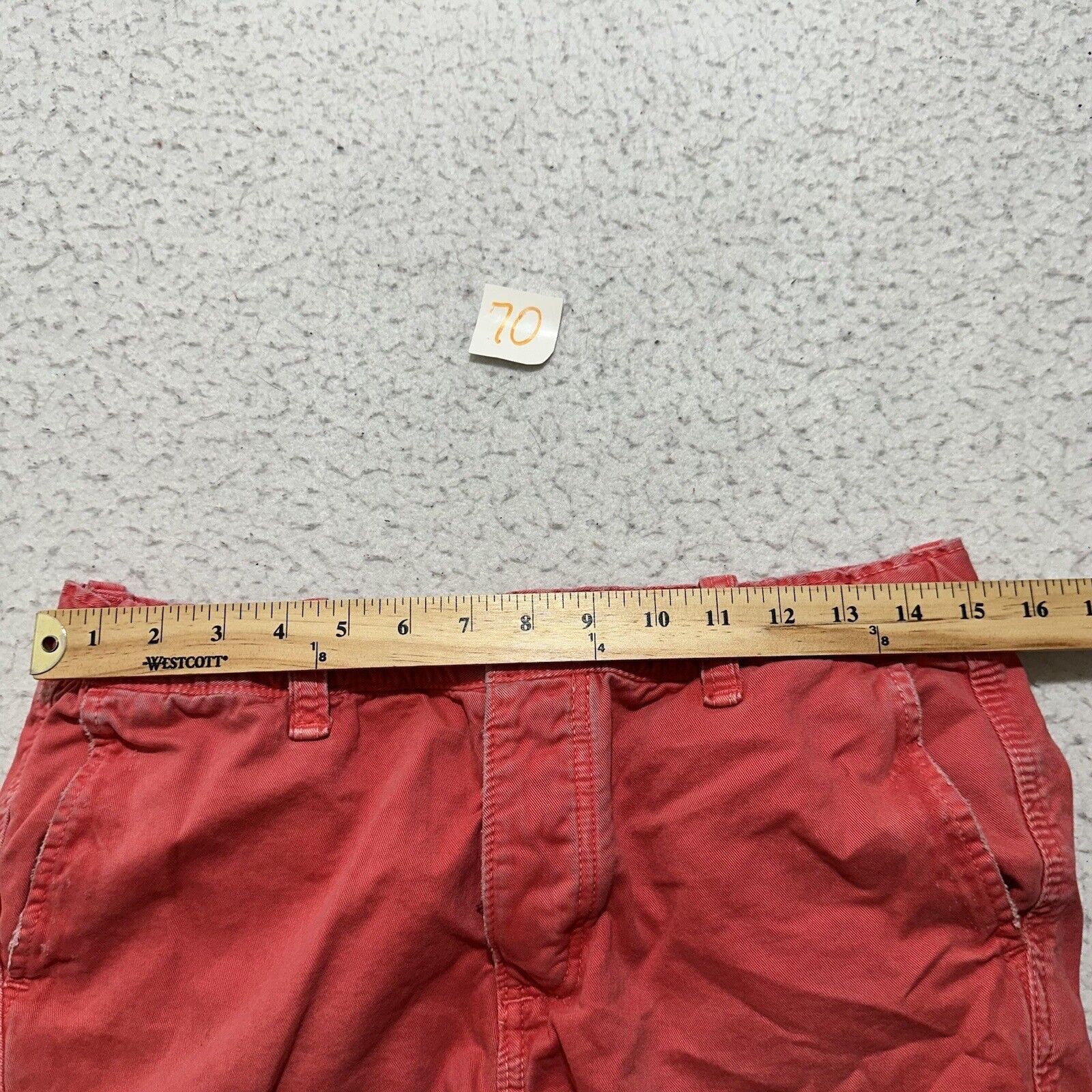Abercrombie & Fitch Abercrombie 30 Flat Front 3" Inseam Pink Button Shorts Size 30" / US 8 / IT 44 - 10 Thumbnail