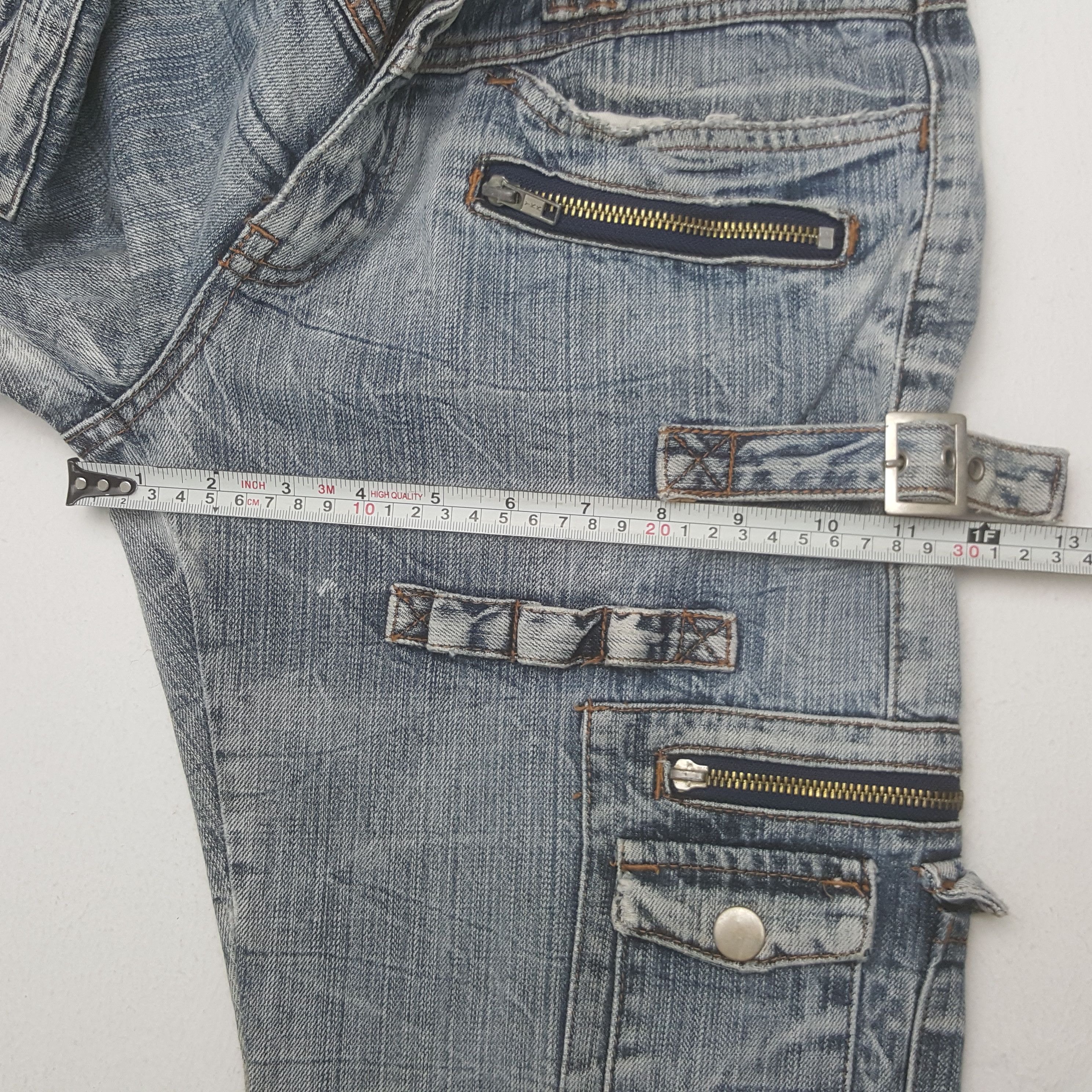 Japanese Brand × Vintage × semanticdesign Vintage Semantic Design Cargo Denim Pants Size US 32 / EU 48 - 9 Thumbnail