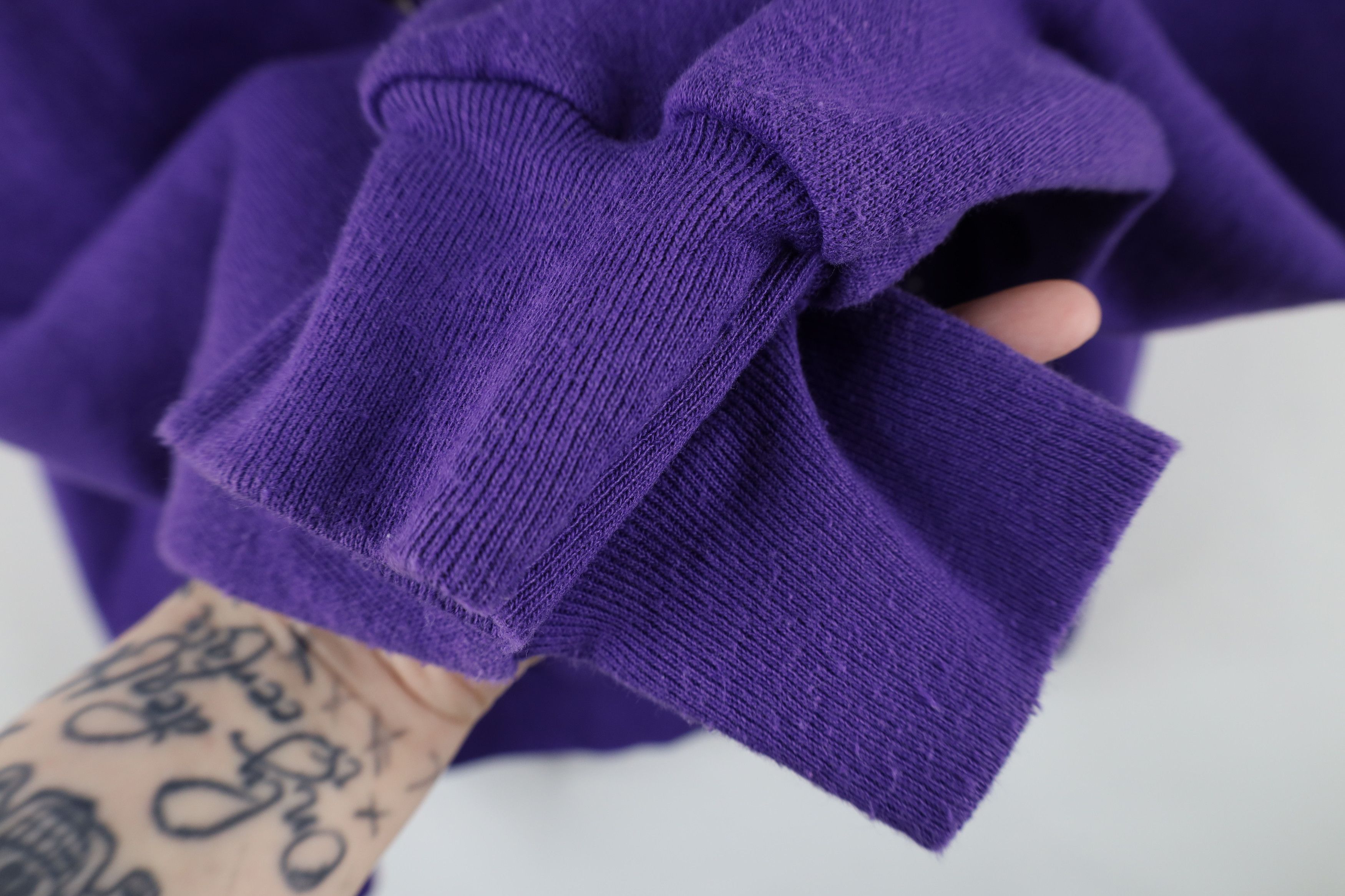 Vintage Vintage 90s Streetwear Snow Birds Sweatshirt Purple USA Size L / US 10 / IT 46 - 6 Thumbnail