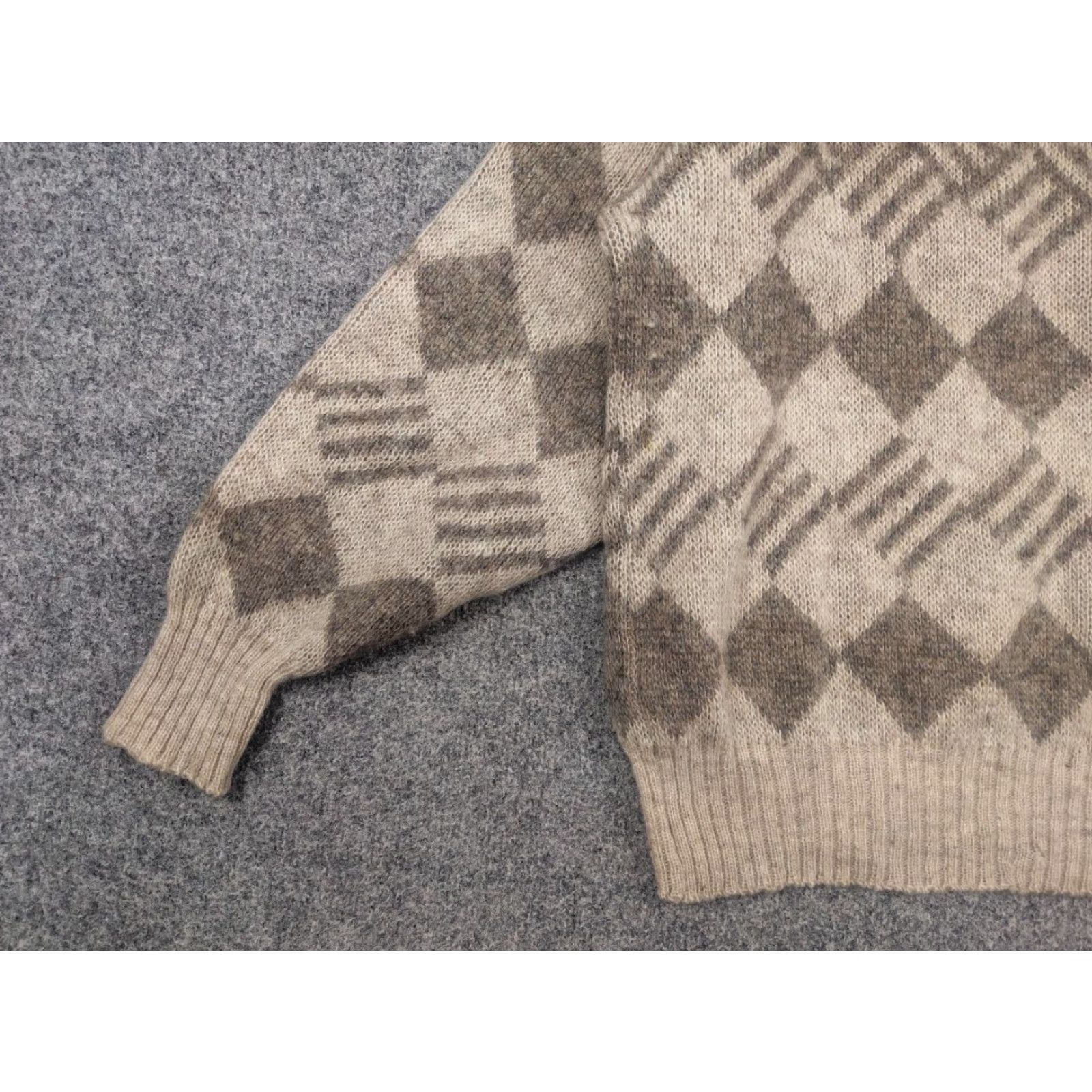 Vintage VINTAGE Hilda Ltd Iceland Pullover Shirt Men M Beige Wool 80s Pattern Fair Isle Knit Size US M / EU 48-50 / 2 - 5 Thumbnail