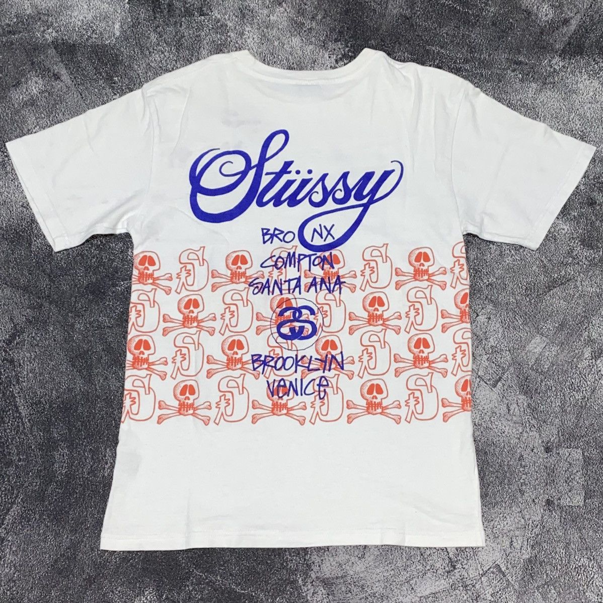 Stussy × Vintage ❌SOLD❌ STUSSY TOUR SKULL Size US S / EU 44-46 / 1 - 2 Thumbnail