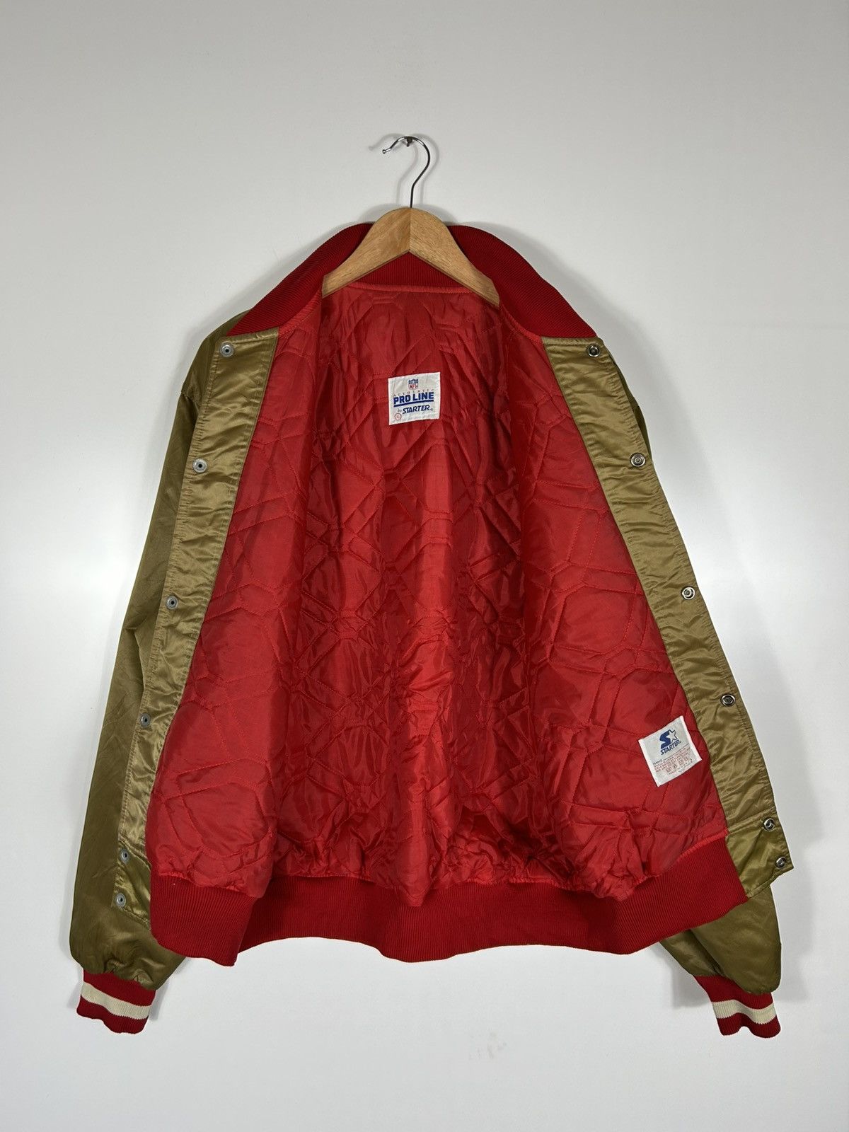 Starter ⚡️Vintage NFL 49ERS Starter 80s U.S.A Nylon Jacket Size US XL / EU 56 / 4 - 12 Thumbnail