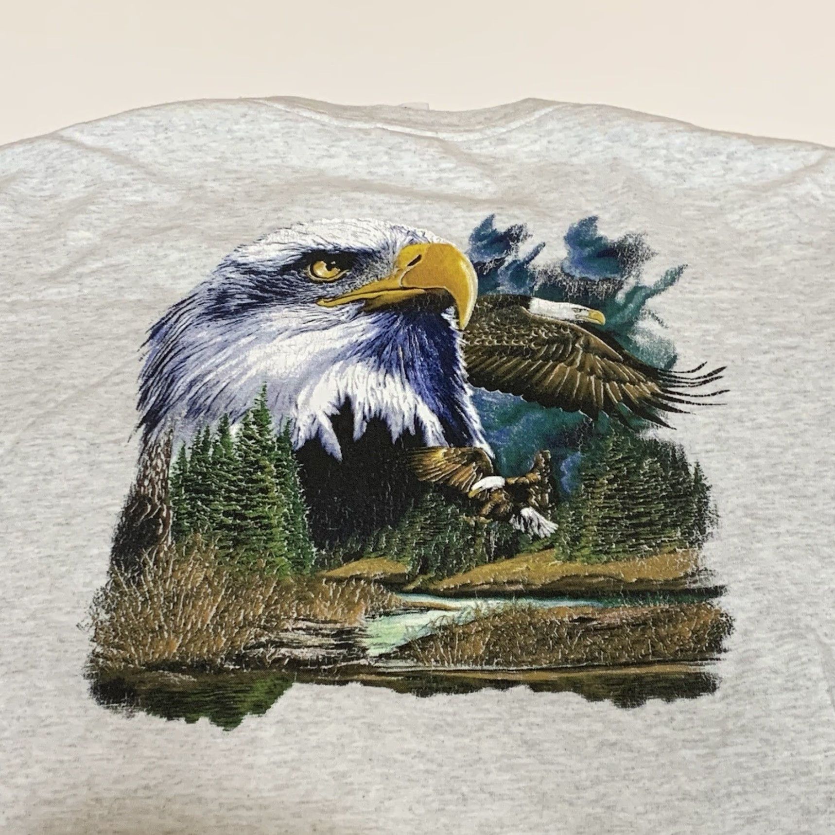 Anvil VINTAGE Fraternal Order Of Eagles Pocket T Shirt Aerie 408 Conneaut OH Men’s XL Size US XL / EU 56 / 4 - 2 Thumbnail