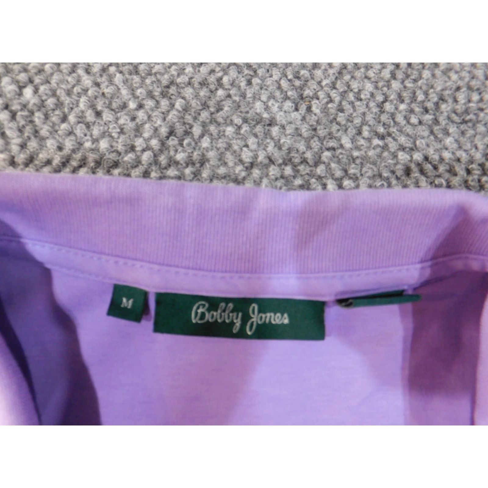 Vintage Bobby Jones Polo Shirt Mens Medium Purple Solid Knit Cotton Polyester Short Sleeve Collared Button Pockets Sports Golf Casual Size US M / EU 48-50 / 2 - 7 Thumbnail