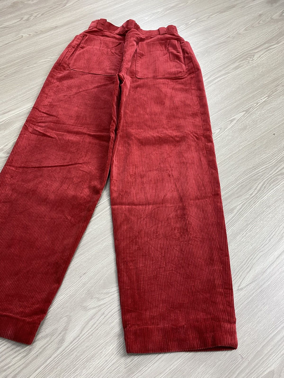Christian Dior Monsieur 1990s Vintage Christian Dior Sport Red Corduroy Baggy Pants Size 38" / US 16 / IT 52 - 17 Thumbnail