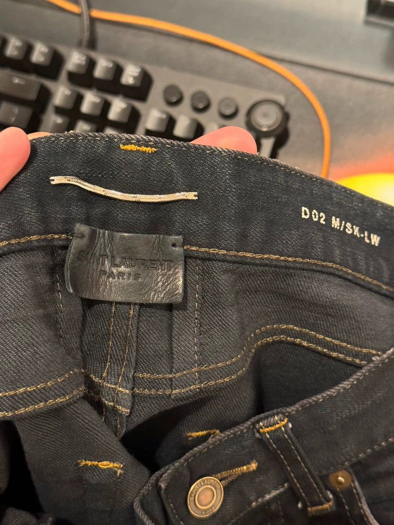 Saint Laurent Paris Saint laurent paris Cut jeans with a paint knife jeans 2506 Size US 28 / EU 44 - 3 Thumbnail