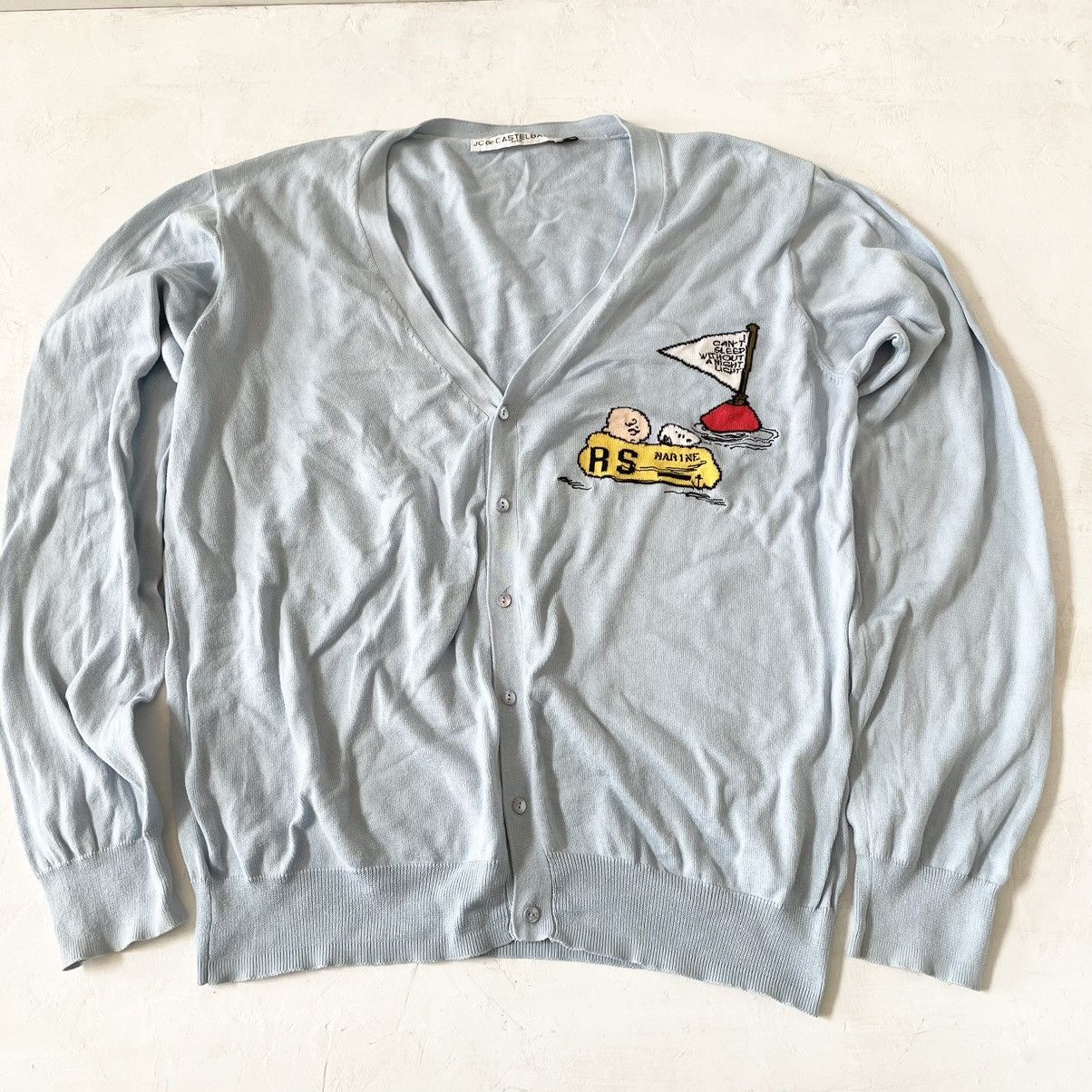 Japanese Brand JC de CASTELBAJAC Cardigan Sweater Peanuts Snoopy Size M Size M / US 6-8 / IT 42-44 - 1 Thumbnail