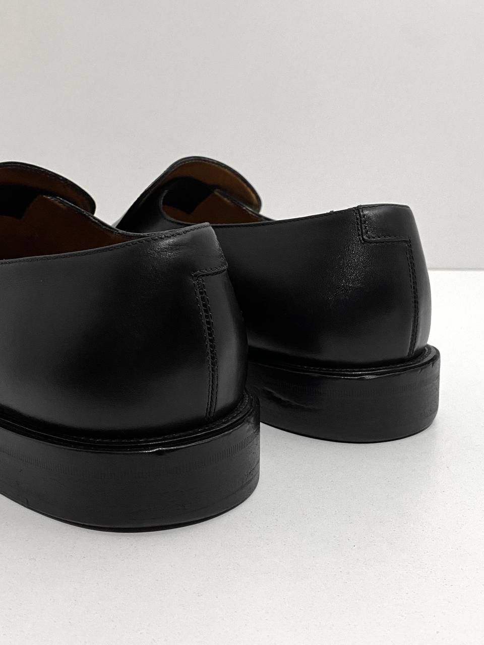 Salvatore Ferragamo Salvatore Ferragamo Logo Black Leather Classic Penny Loafers Size US 10.5 / EU 43-44 - 13 Thumbnail