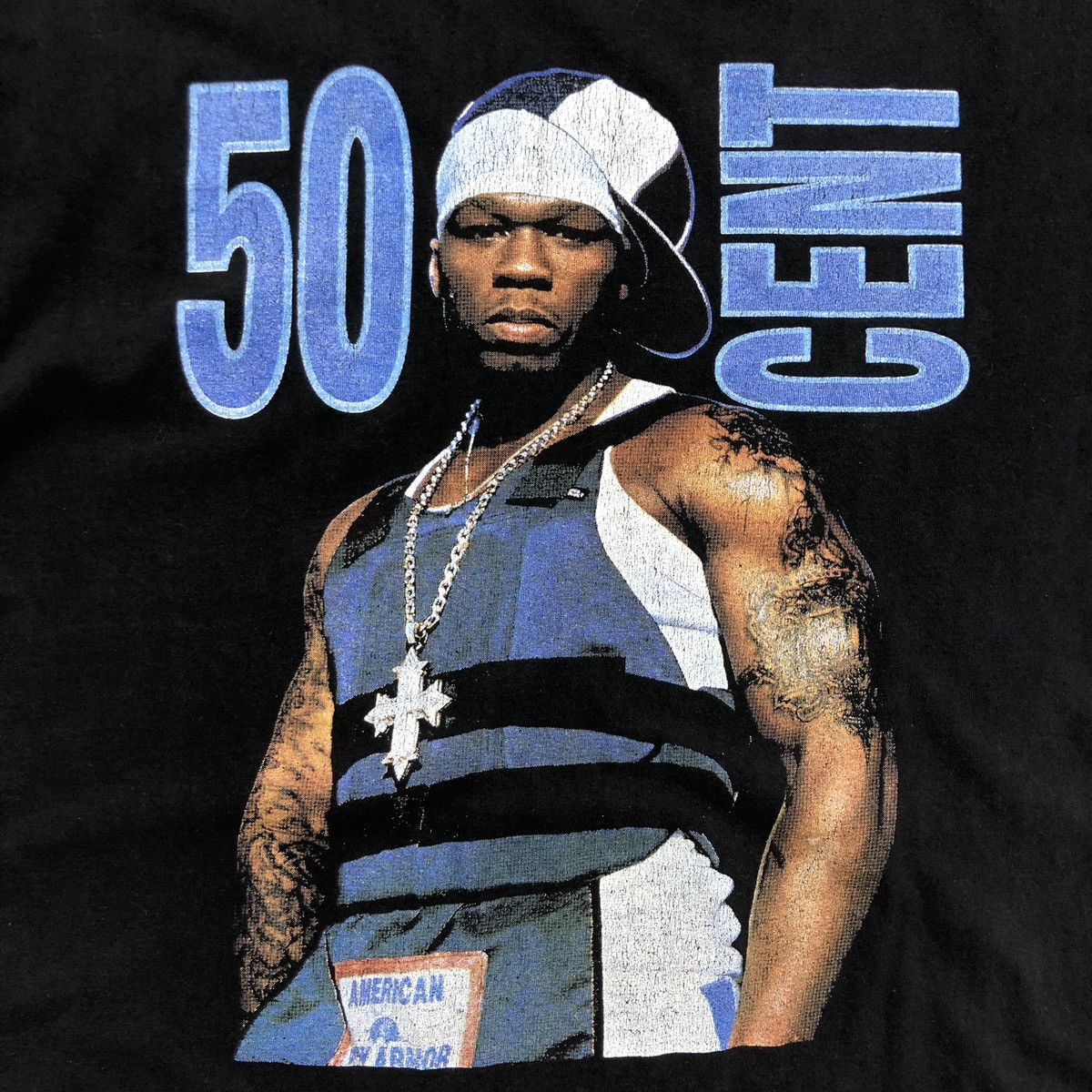 Rap Tees 50 Cent 00’s Printed Rap Tee 2000 Vintage T-Shirt Black Size US S / EU 44-46 / 1 - 5 Thumbnail