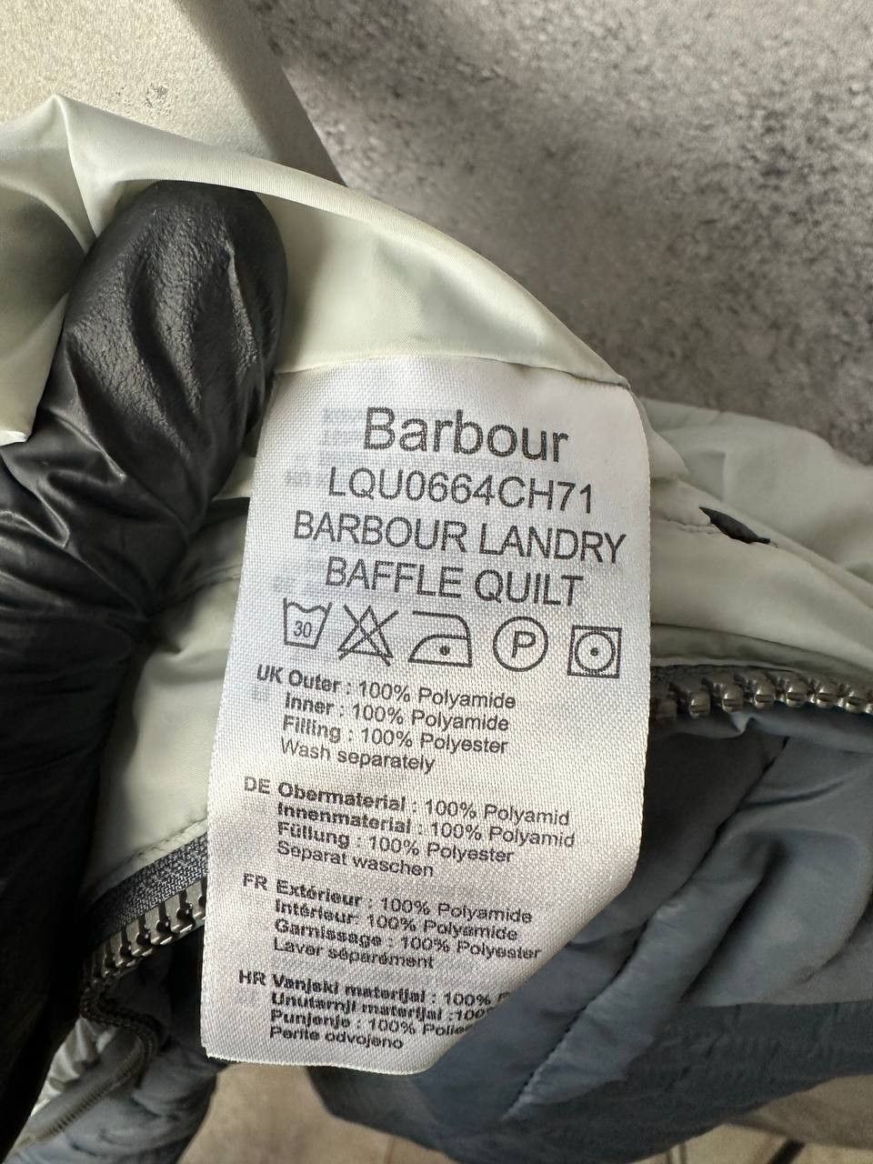 Barbour Barbour Jacket Gray Fibre Down Landry Baffle Quilt Puffa Size M / US 6-8 / IT 42-44 - 14 Thumbnail