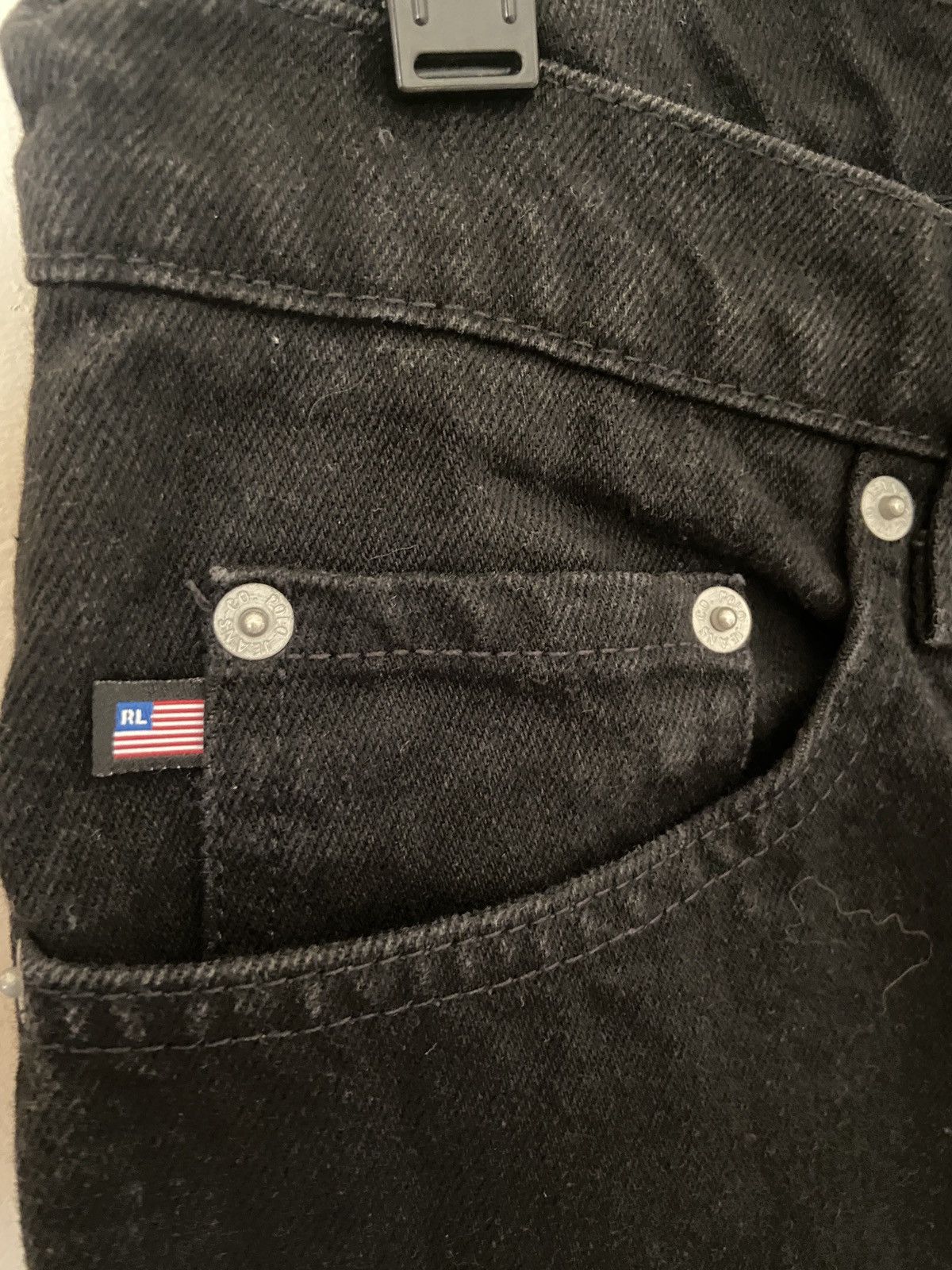 Polo Ralph Lauren × Vintage Vintage Polo Jeans Ralph Lauren Black Denim Size US 30 / EU 46 - 2 Thumbnail