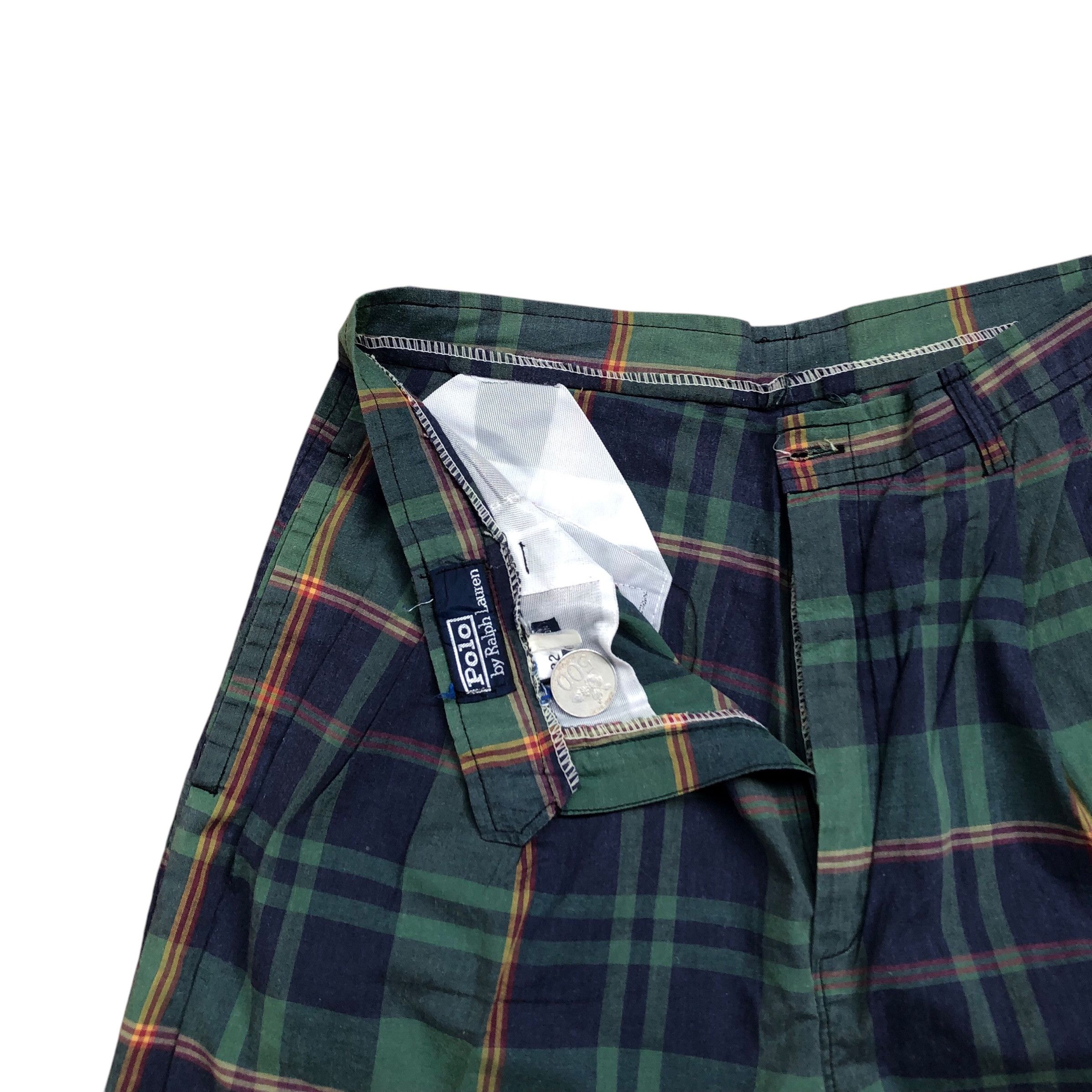 Polo Ralph Lauren × Vintage Vintage Ralph Lauren Plaid Short Pants Size US 29 - 4 Thumbnail