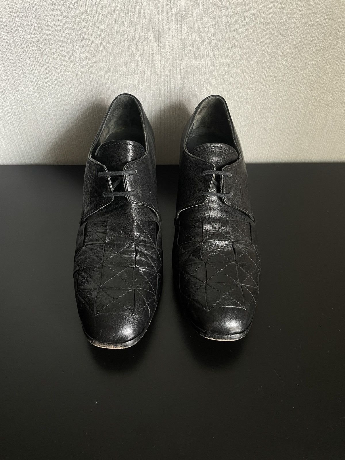 Hysteric Glamour Vintage Avant Garde Moma Leather Heels Y2k Opium Size US 9.5 / IT 39.5 - 3 Thumbnail