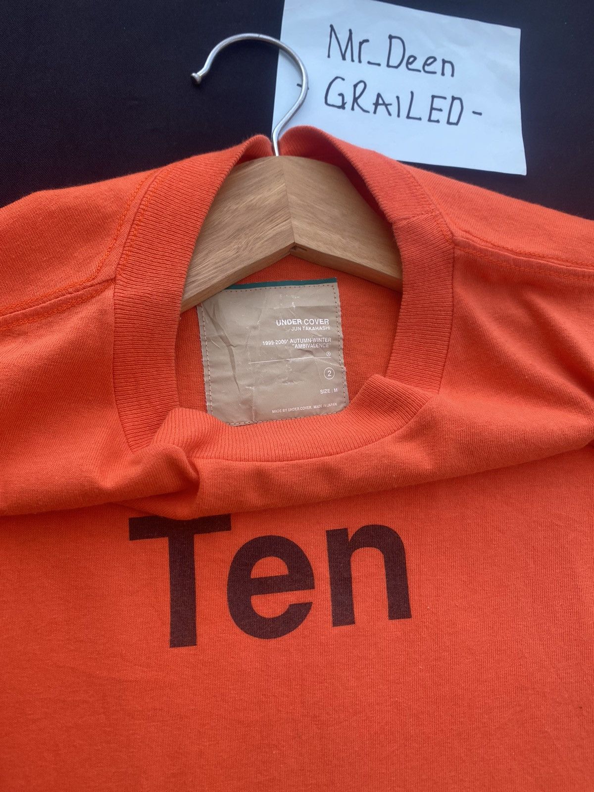Undercover Rare Undercover 1999-2000 Autumn Winter Ten Tshirt Size US M / EU 48-50 / 2 - 9 Thumbnail