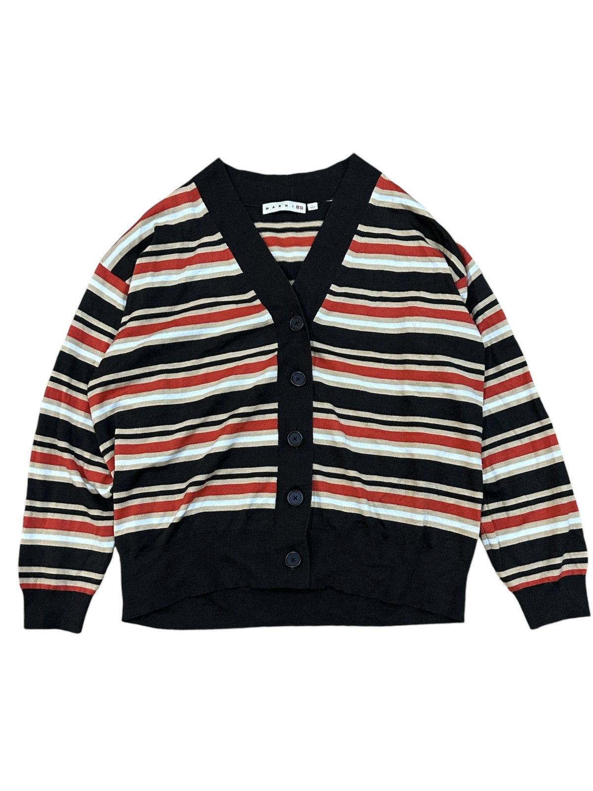 Marni Marni Knitted Stripes Cardigan Size US L / EU 52-54 / 3 - 1 Thumbnail