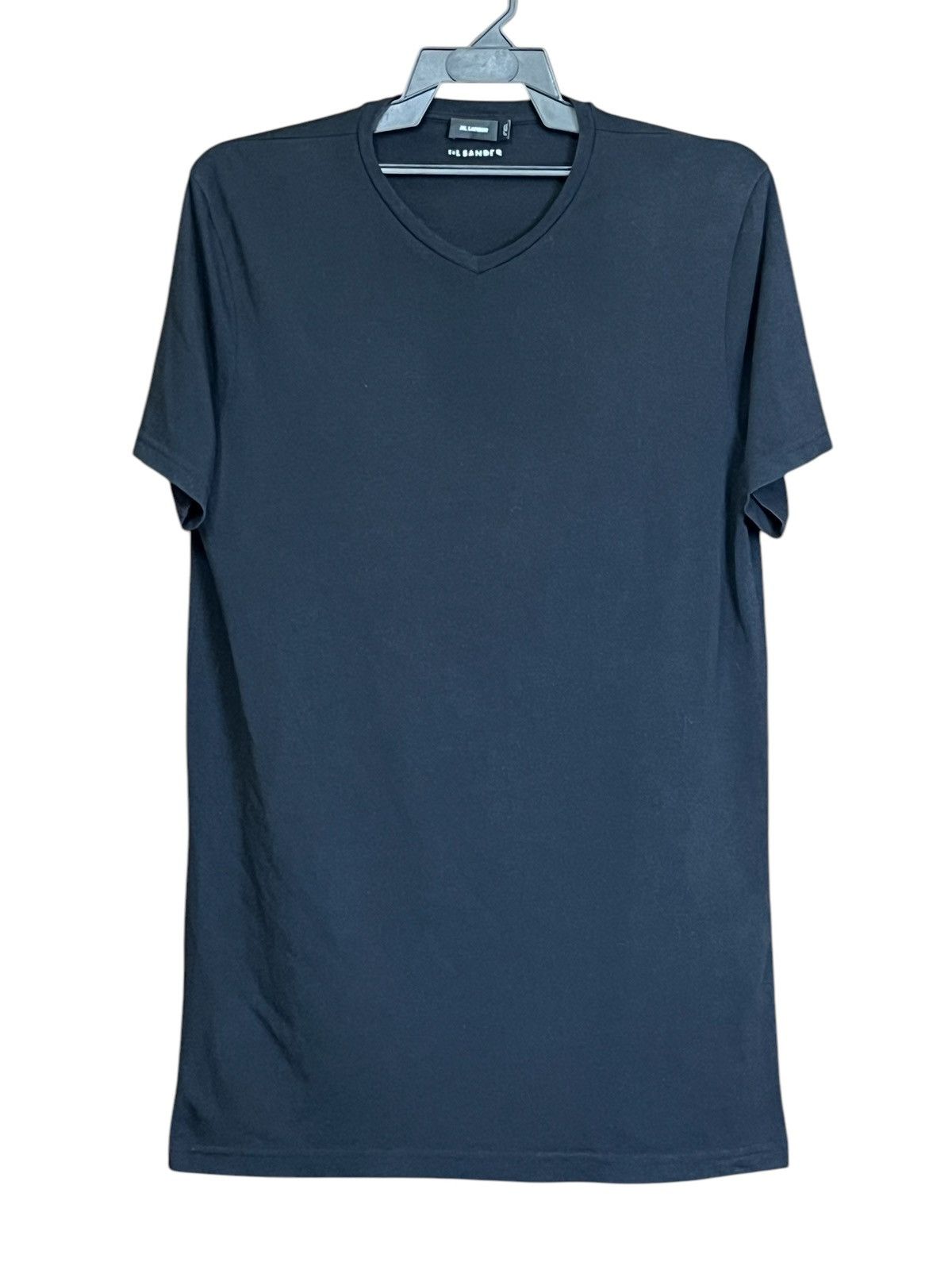 Jil Sander JIL SANDER V-NECK PLAIN TEE SHIRT. Size US L / EU 52-54 / 3 - 1 Thumbnail
