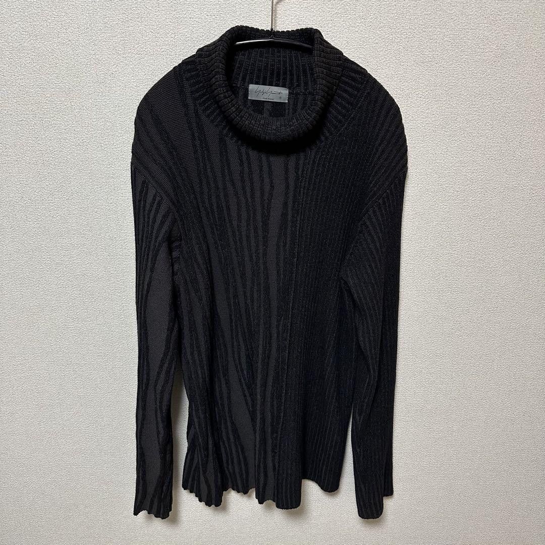 Yohji Yamamoto Yohji Yamamoto POUR HOMME 23ss deformed rib turtleneck knit Size US L / EU 52-54 / 3 - 1 Thumbnail