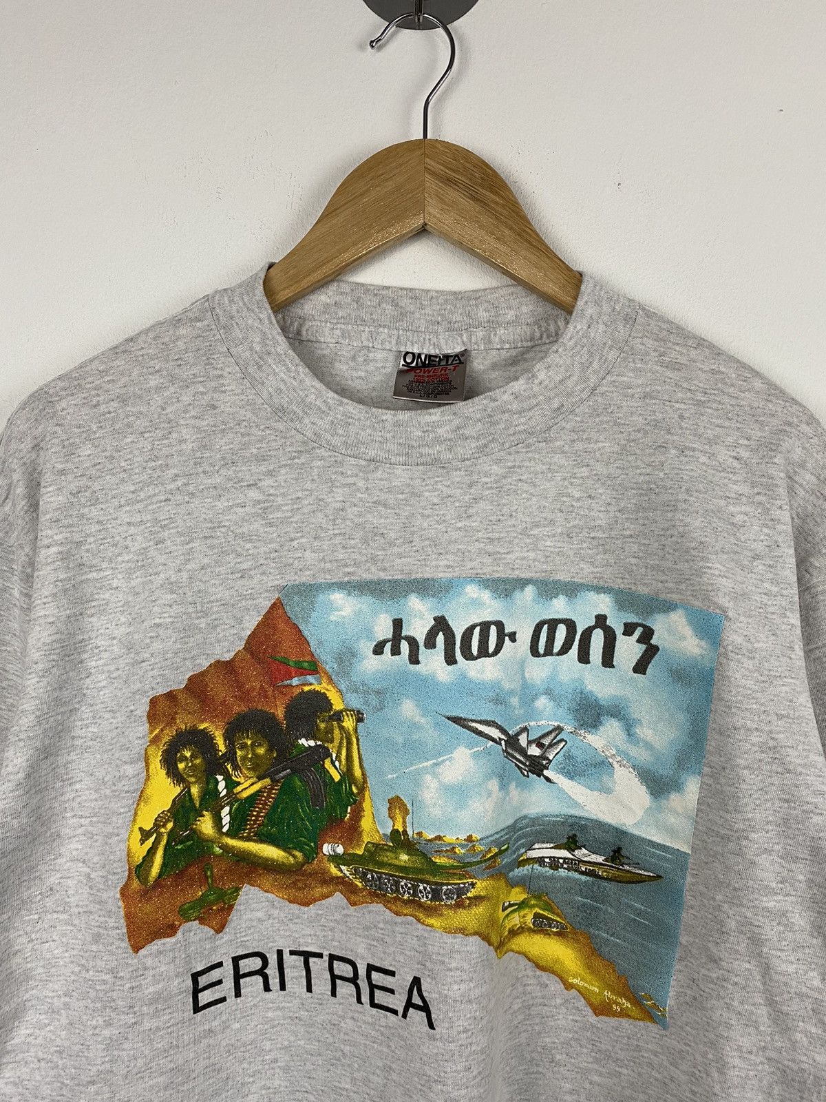 Other Vintage 90s Eritrea War T-shirt Size US L / EU 52-54 / 3 - 2 Thumbnail