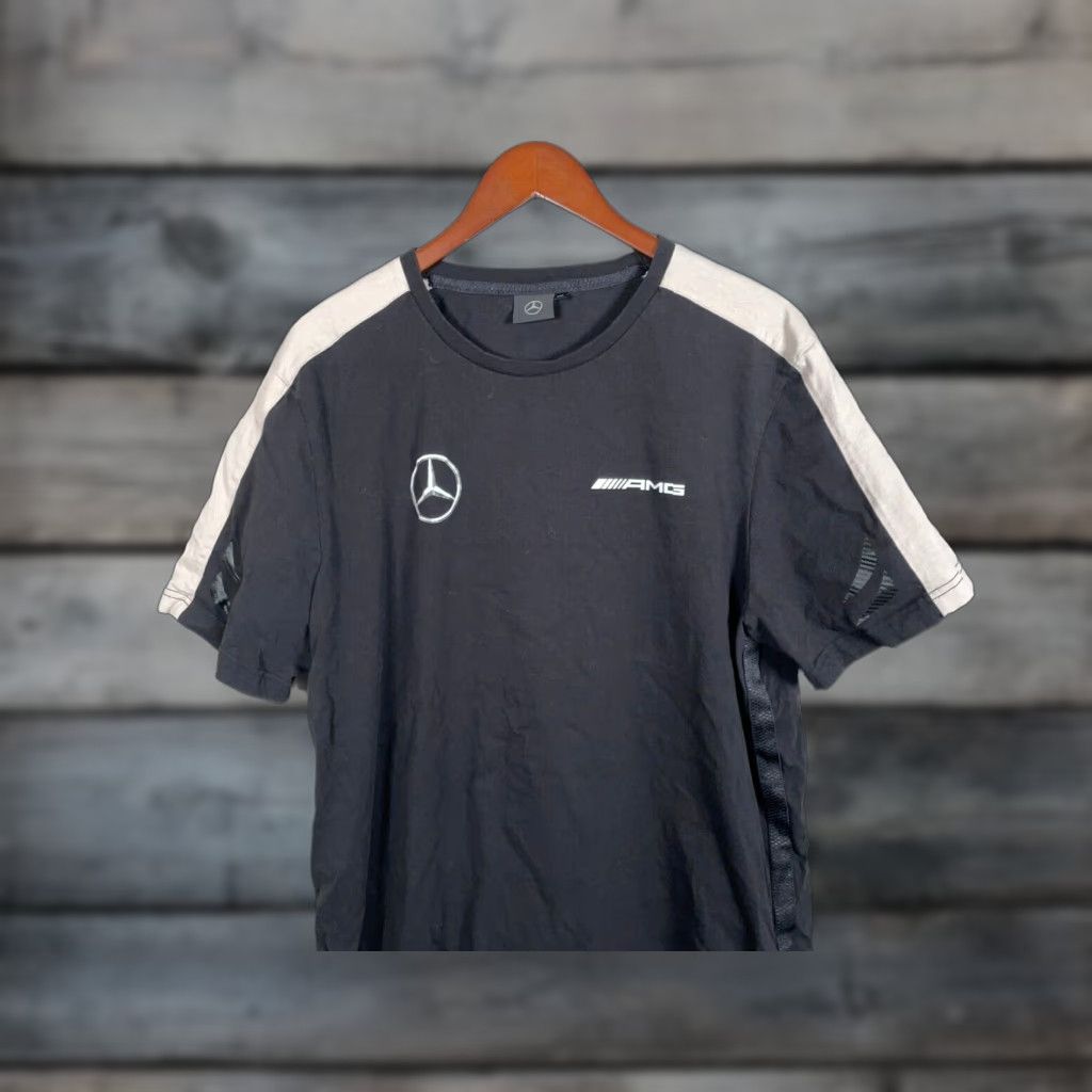 Mercedes-Benz Mercedes-Benz AMG T-Shirt Adult XL Black Gray Graphic Print Double-Sided Slim Fit Mens Size US XL / EU 56 / 4 - 1 Thumbnail