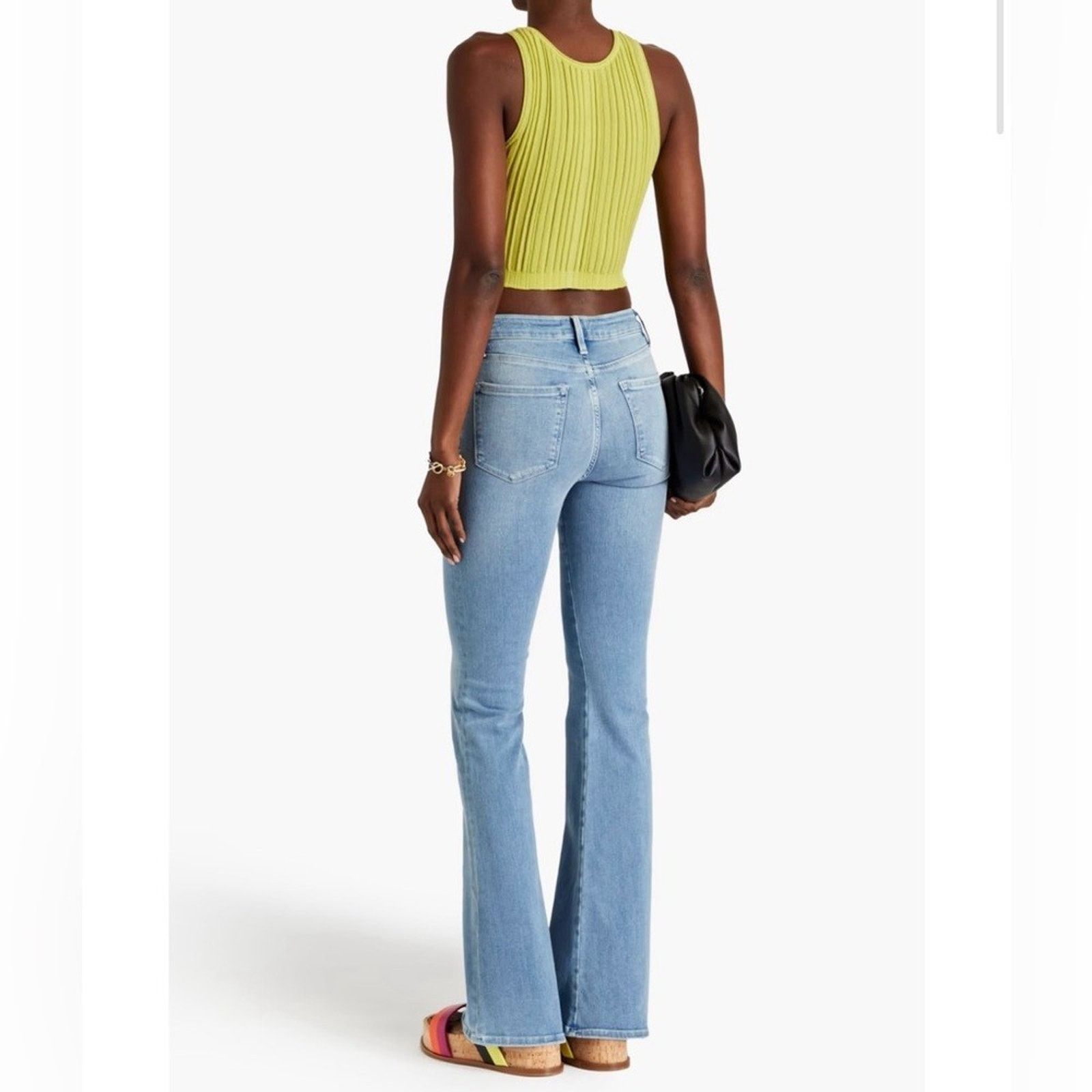 Frame Frame Le One Flare Jeans in Caspio Womens Size 2 Size 26" / US 2 / IT 38 - 2 Thumbnail