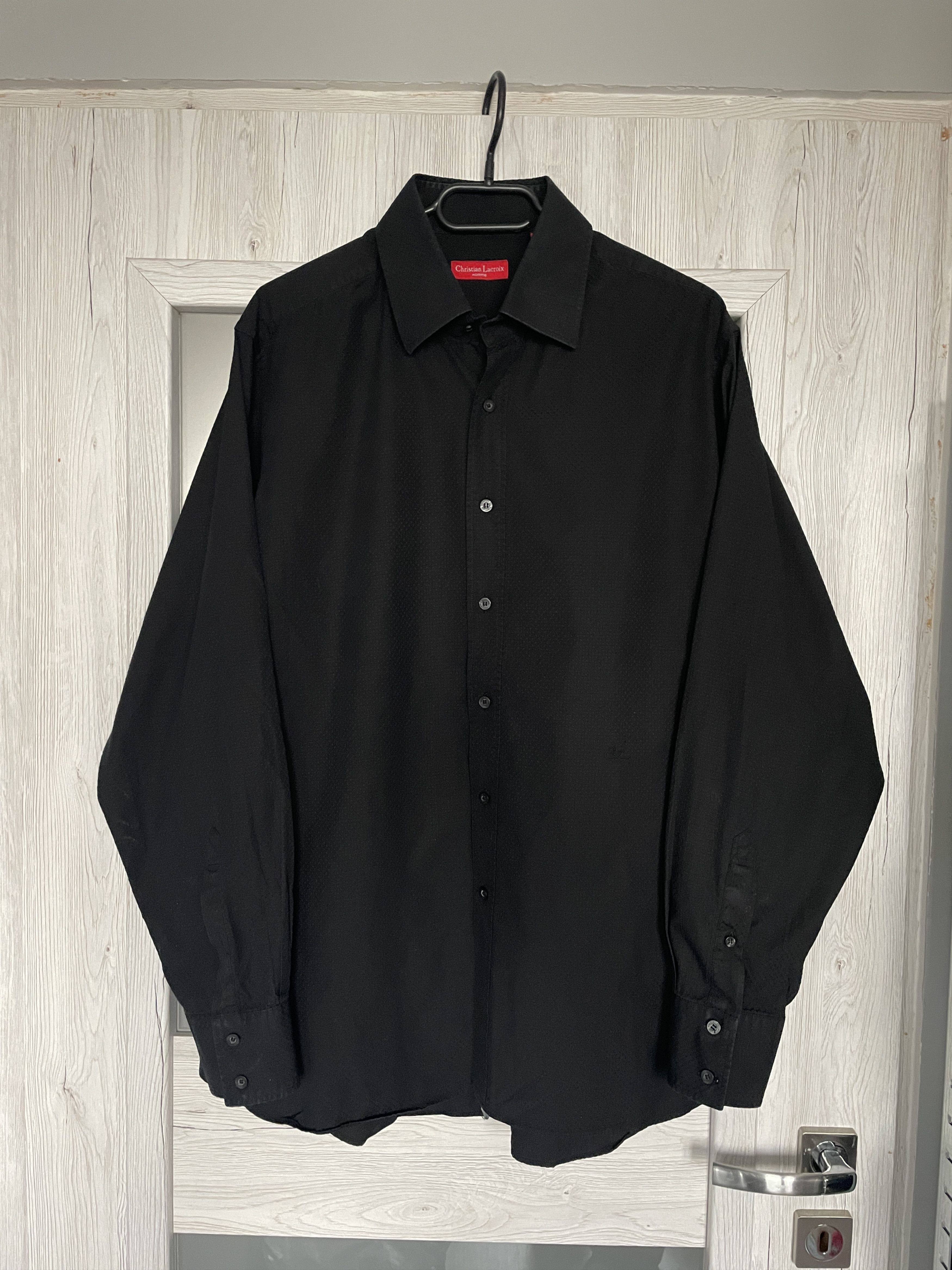 Christian Lacroix CHRISTIAN LACROIX BLACK STAR STRUCTURED LONGSLEEVE SHIRT Size US XL / EU 56 / 4 - 9 Thumbnail