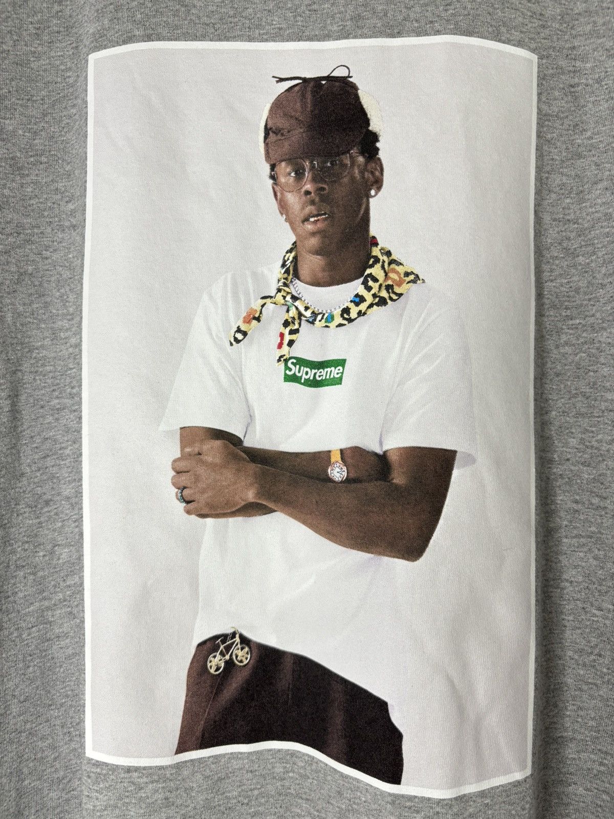 Supreme × Tyler The Creator Supreme Tyler, The Creator Photo Tee Grey FW 24 Size US M / EU 48-50 / 2 - 2 Thumbnail