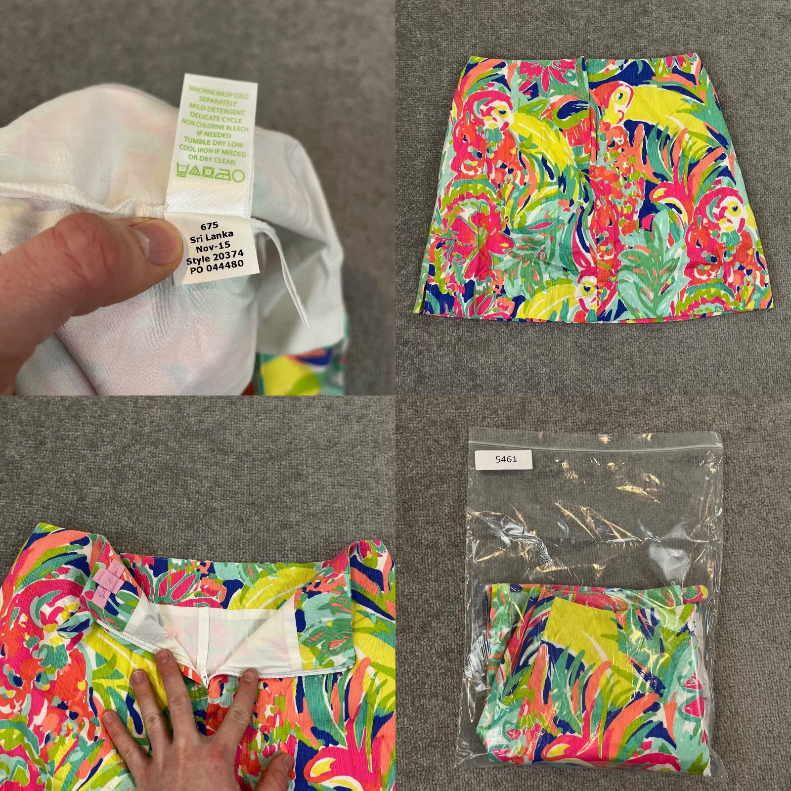 Lilly Pulitzer Lilly Pulitzer Skirt Women Size 0 Floral 15" Banana Print Preppy Beach Rhea Casa Size 36" / US 14 / IT 50 - 8 Thumbnail