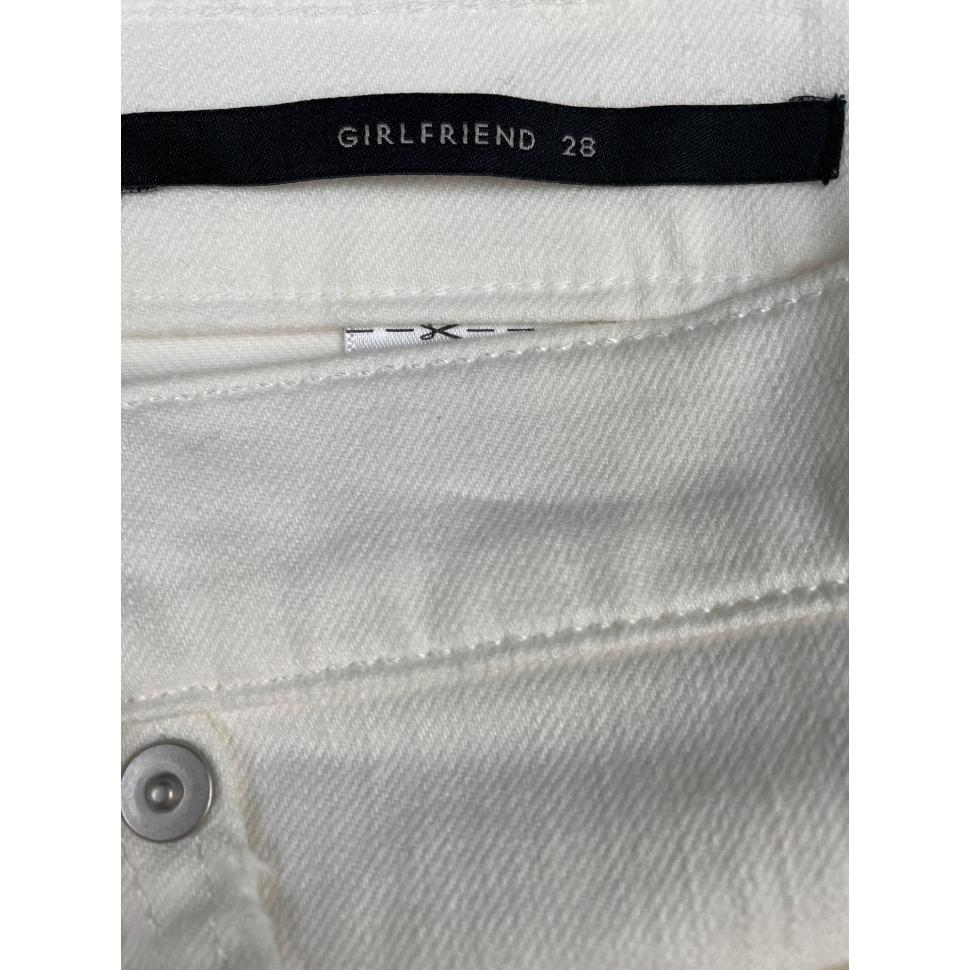 Banana Republic Banana Republic Women's White Mid Rise/ Straight/ Cropped Si Size 28" / US 6 / IT 42 - 5 Thumbnail
