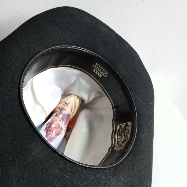 Hat Club × Stetson × Vintage vintage 70's john b stetson cowboy hat xxxx black Cowboy hat Size ONE SIZE - 2 Thumbnail