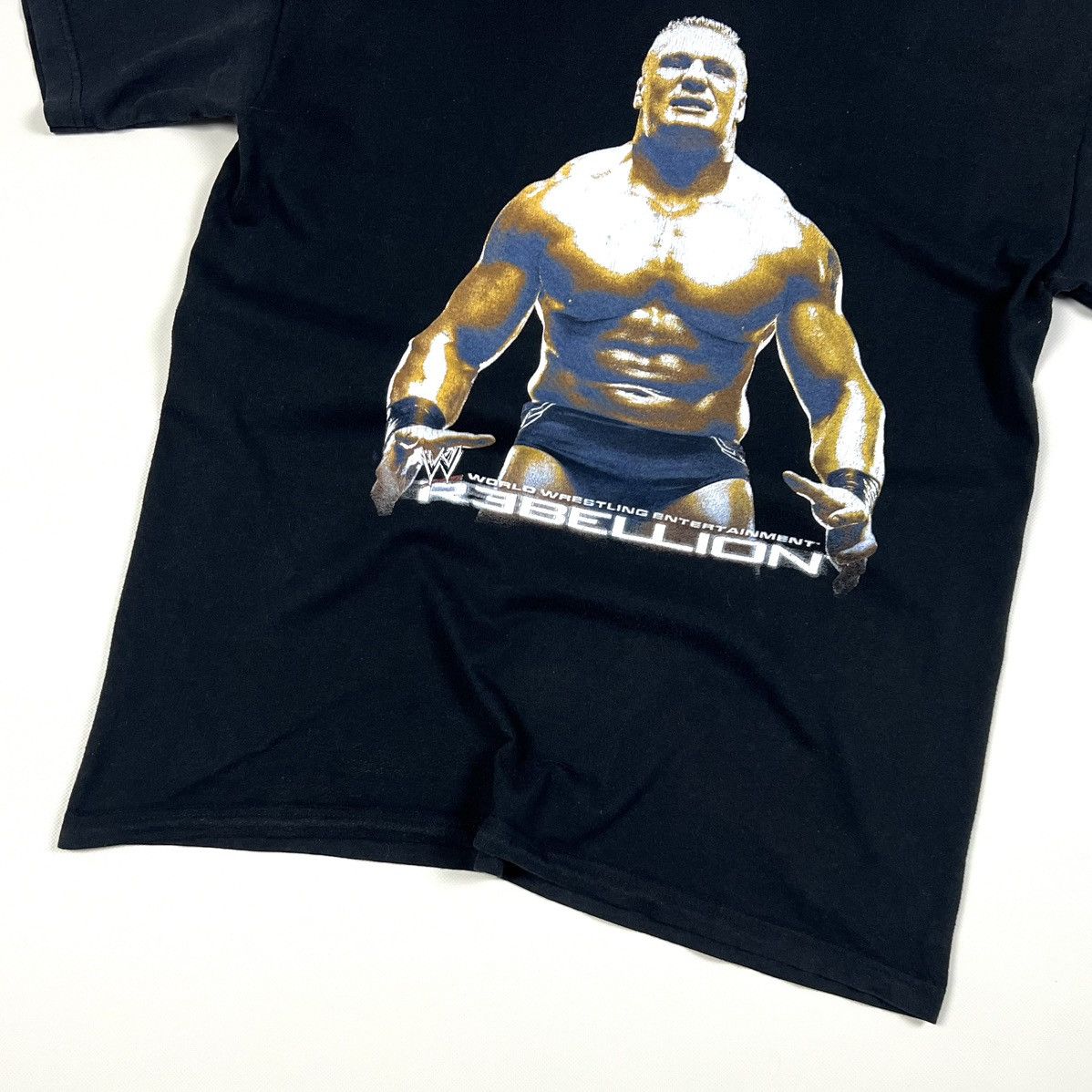 Vintage × WWE × WWF Vintage WWE Brock Lesnar European Tour 2002 WWE T Shirt M/L Size US M / EU 48-50 / 2 - 11 Thumbnail