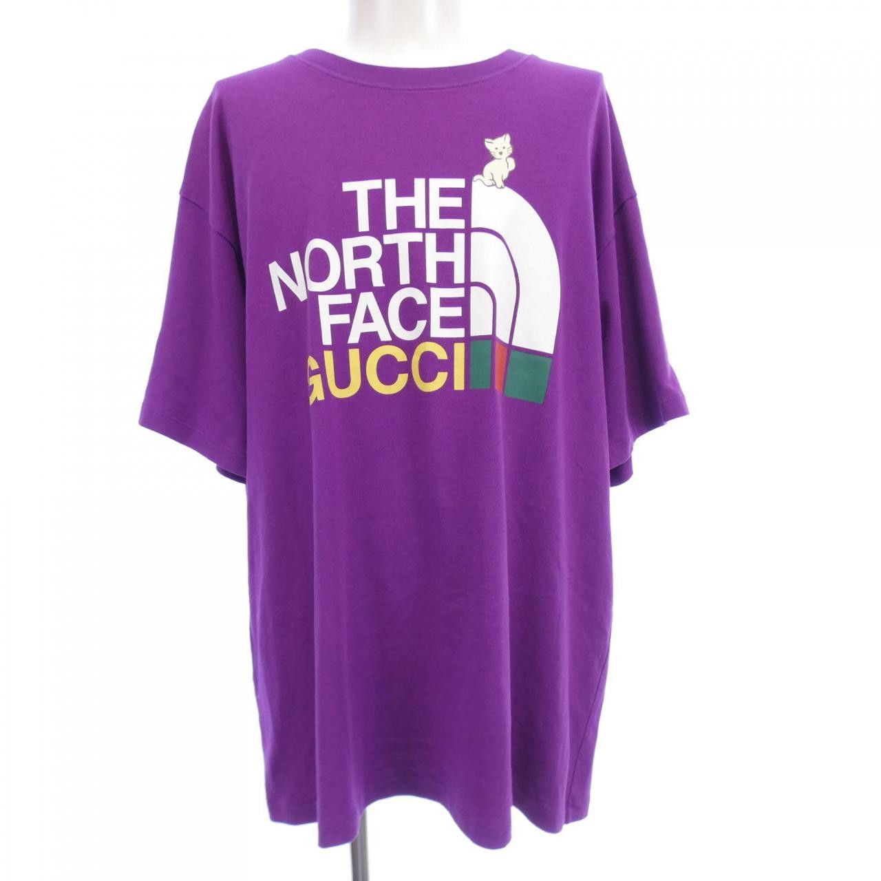 Gucci Gucci Gucci The North Face T-shirt Cotton T-Shirts 616036XJDRD DUTY FREE for USA Size ONE SIZE - 1 Thumbnail