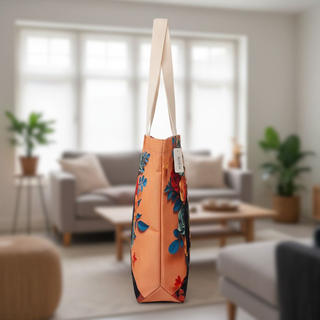 Other FRIDA KAHLO Custom Print Artisanal Linen Tote Bag Hand Size ONE SIZE - 7 Thumbnail