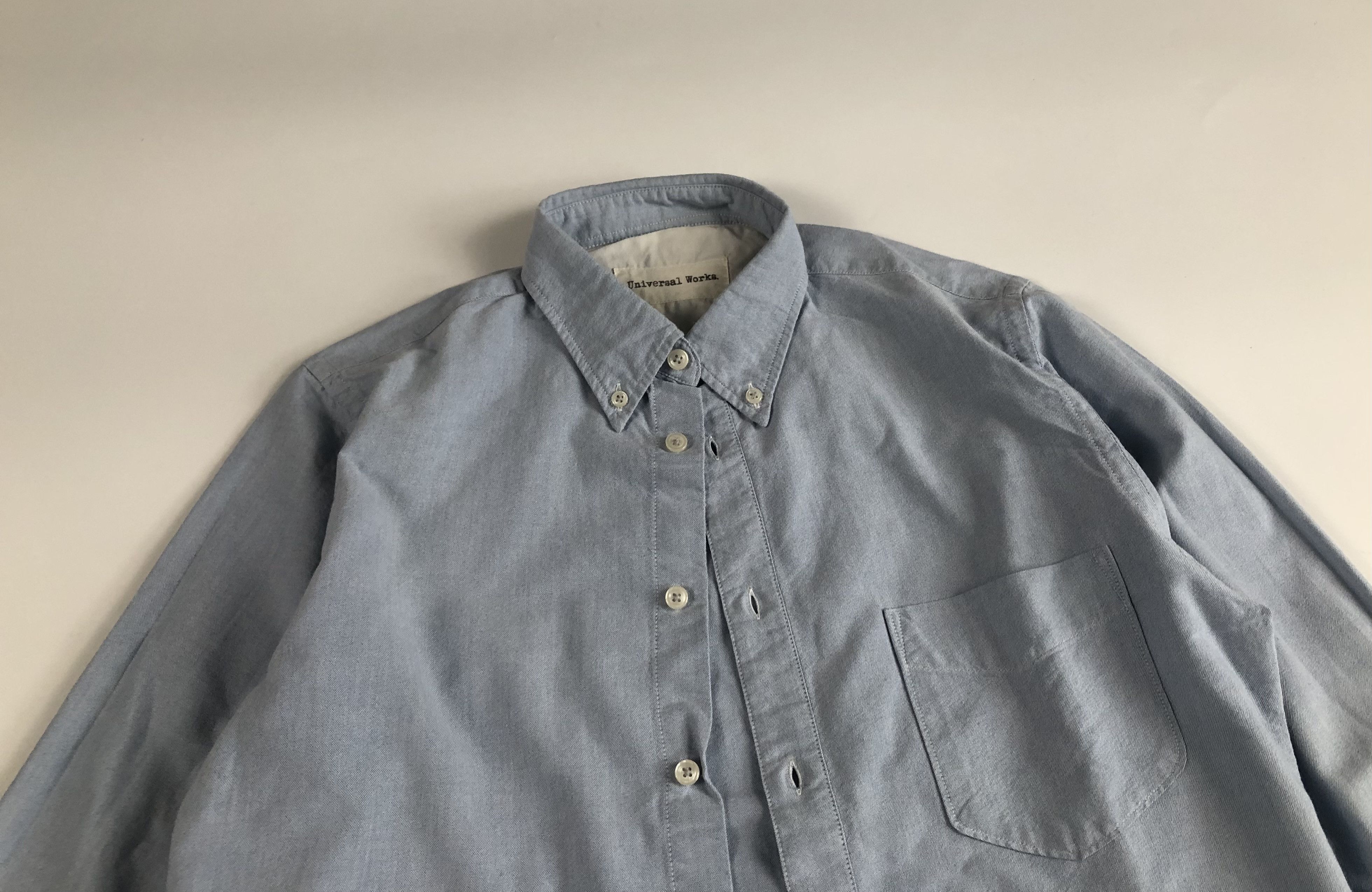 Universal Works Universal Works Everyday Blue Oxford Cotton Shirt Size US S / EU 44-46 / 1 - 2 Thumbnail