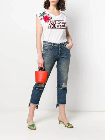 Dolce & Gabbana o1y0925 Crewneck T-Shirt in White Size M / US 6-8 / IT 42-44 - 4 Thumbnail