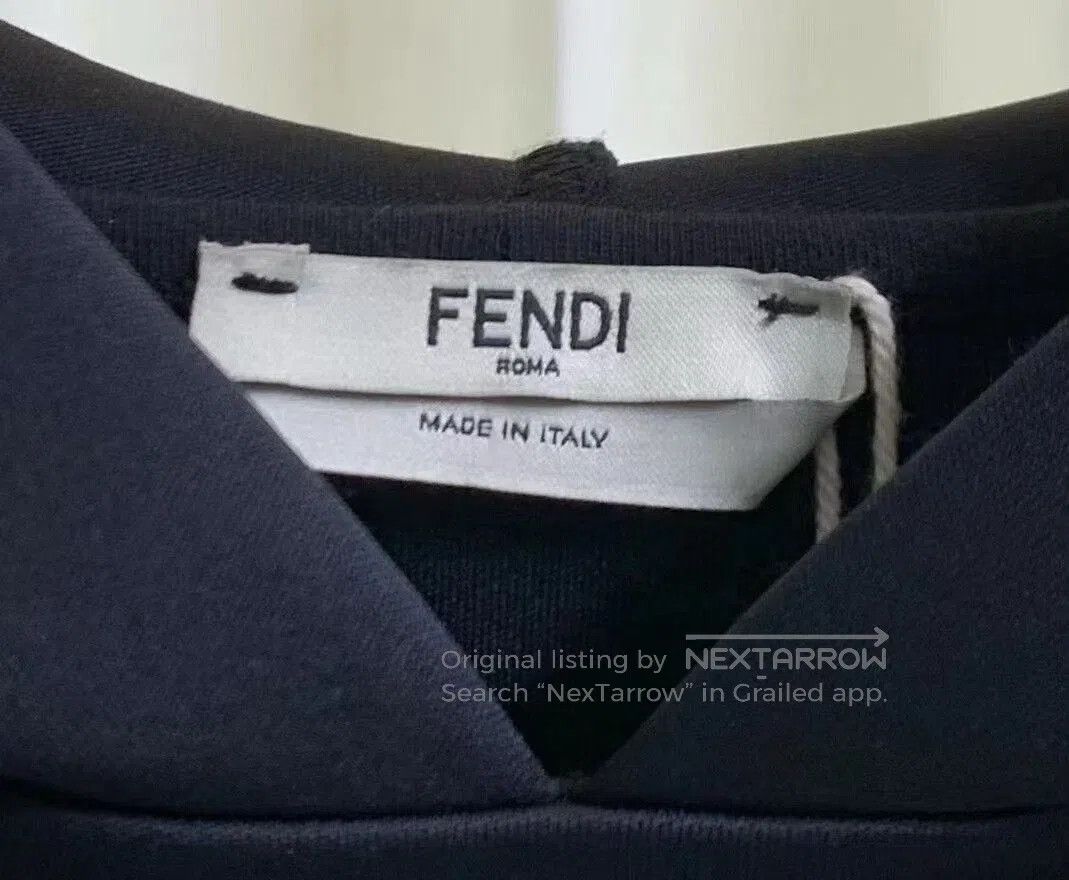Fendi Fendi Logo Embroidered Hoodie Sweatshirt. Size XS / US 0-2 / IT 36-38 - 3 Thumbnail