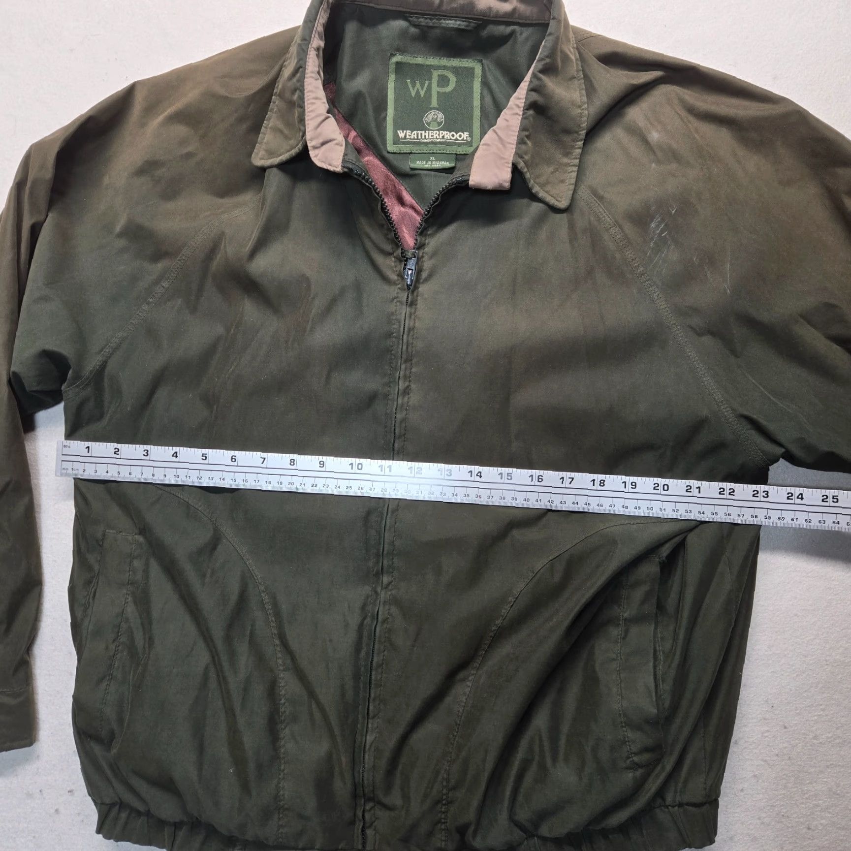 Weatherproof Weatherproof Brown Bomber Jacket Adult Men XL ZIP Front Coat - Solid Polyester Weatherproof Owl Logo Zipper Winter Fall Spring Summer X Large Mens Size US XL / EU 56 / 4 - 4 Thumbnail
