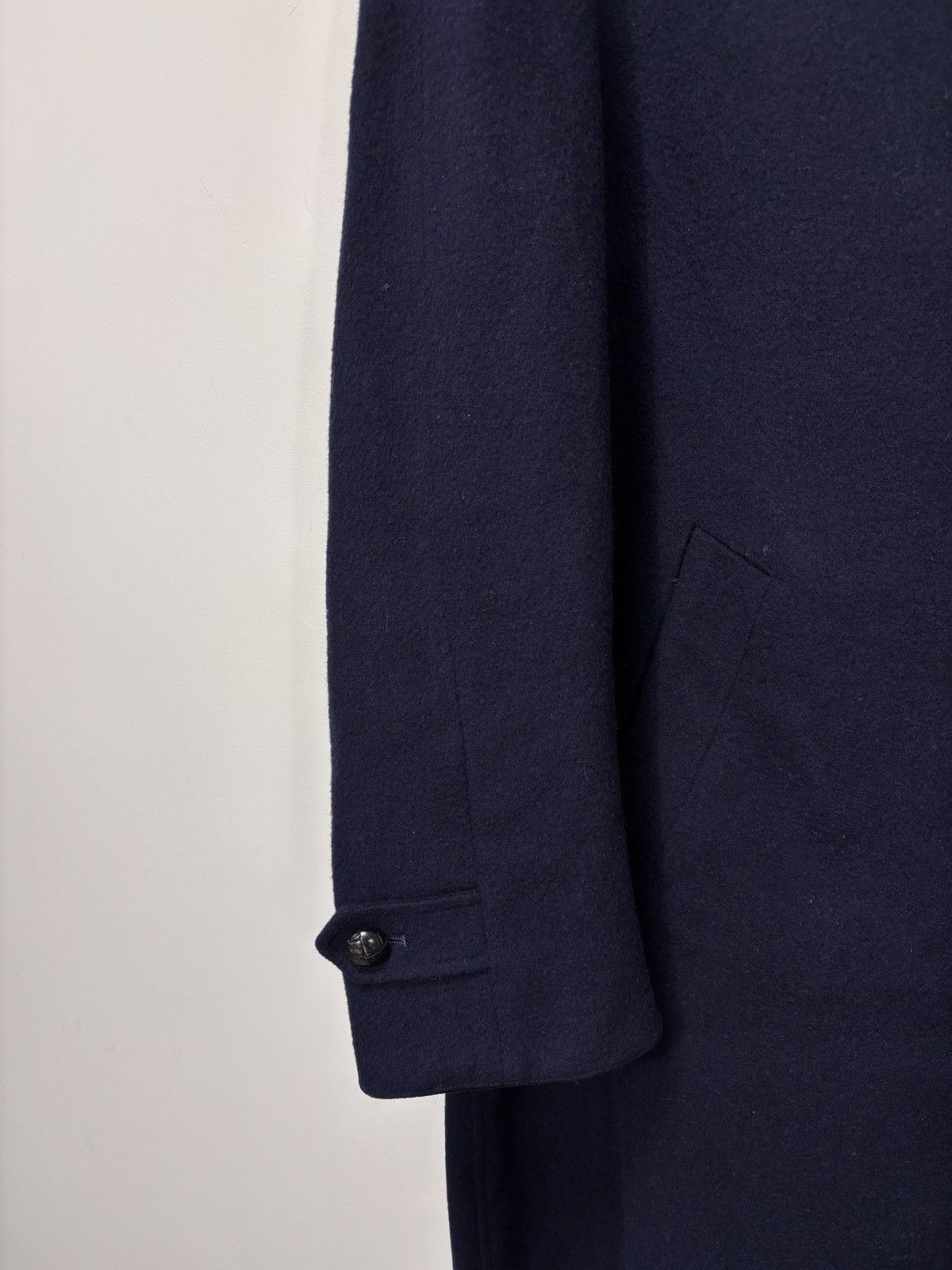 Other Vintage Steinbock Himalaya Loden Navy Blue Wool Overcoat Size US XL / EU 56 / 4 - 5 Thumbnail