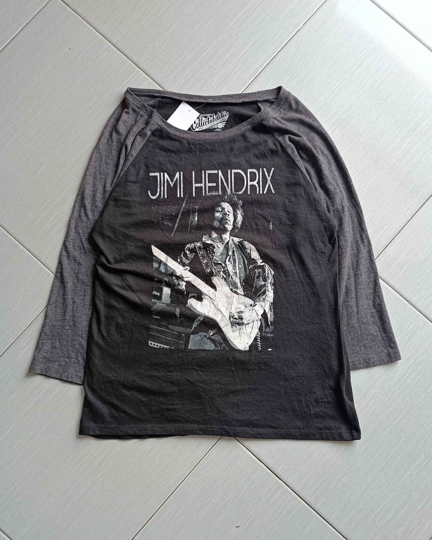 Jimi Hendrix × Old Navy Jimi Hendrix Classic Photo Longsleeve T-Shirt Size US M / EU 48-50 / 2 - 1 Thumbnail