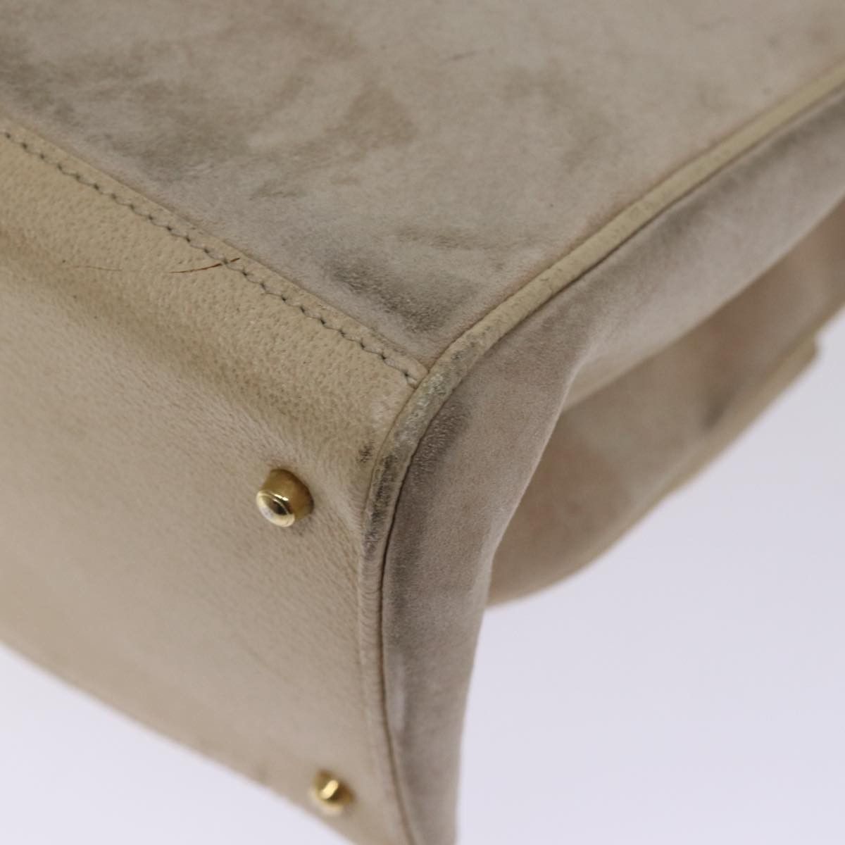 Gucci GUCCI Bamboo Tote Bag Suede Beige 002 2855 0322 0 Size ONE SIZE - 9 Thumbnail