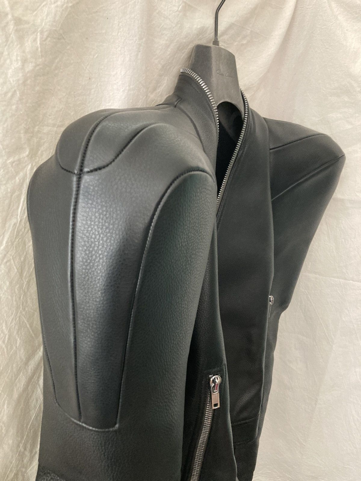 Rick Owens NEVER WORN/ Rick Owens Black Kunst Leather Jacket Size US M / EU 48-50 / 2 - 7 Thumbnail