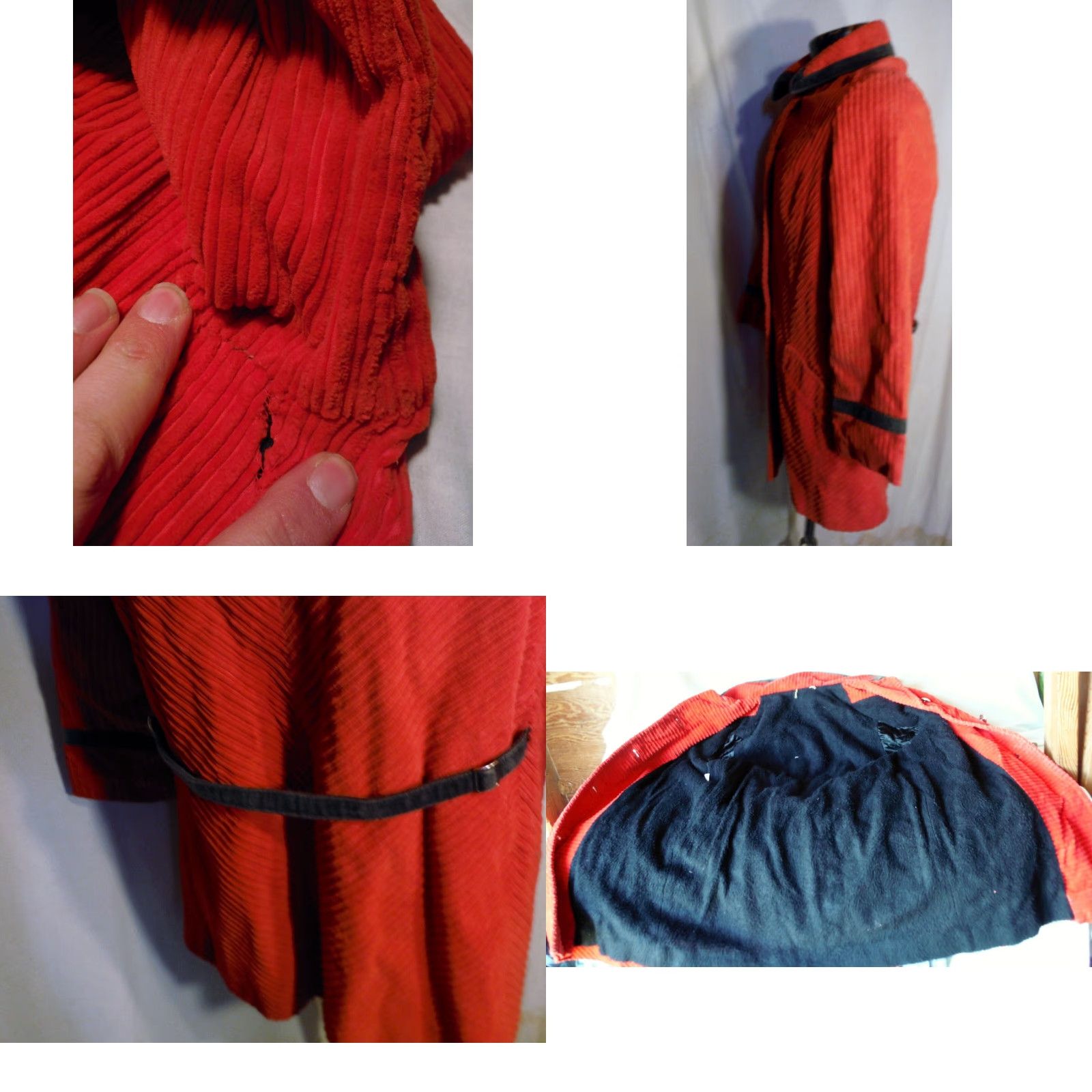 Vintage VINTAGE ILGWU Ladies M/L 1960s Corduroy Coat Fleece Lined Union Made USA Red Mens Size M / US 6-8 / IT 42-44 - 8 Thumbnail