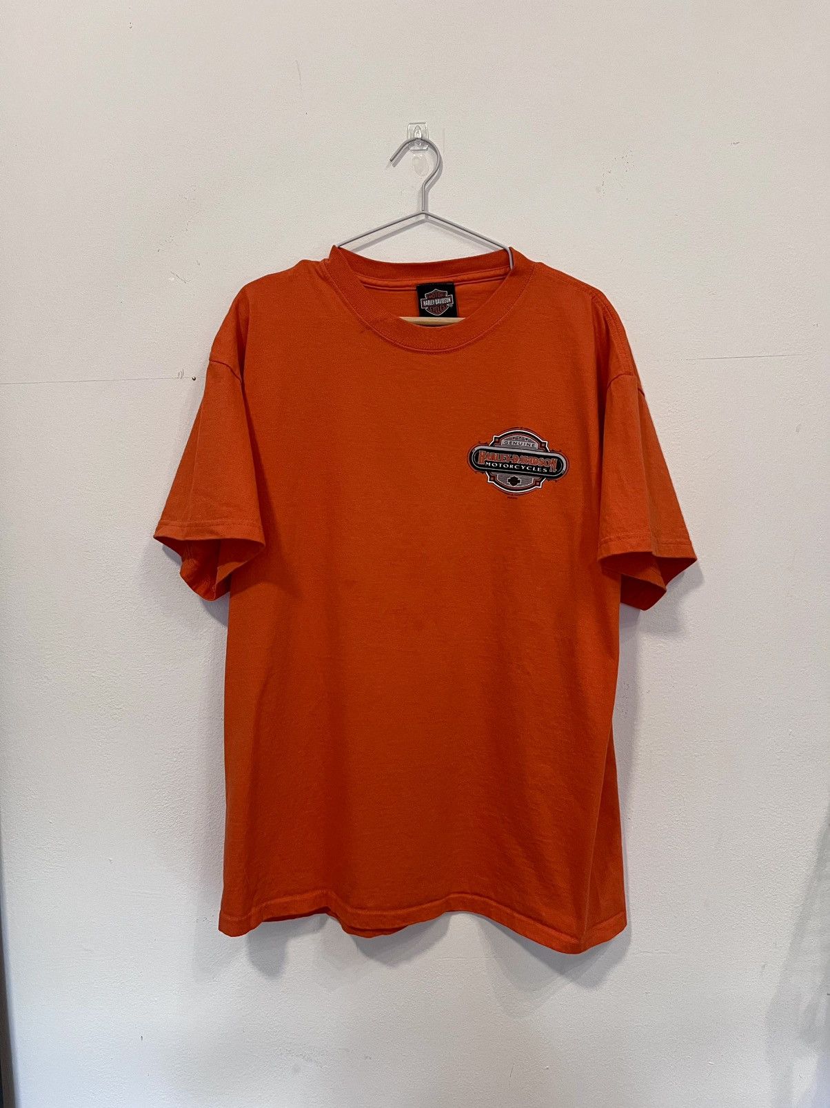 Harley Davidson Vintage 2012 Harley-Davidson Grand Junction Tee – Orange 🏍️🔥 Size US L / EU 52-54 / 3 - 2 Thumbnail