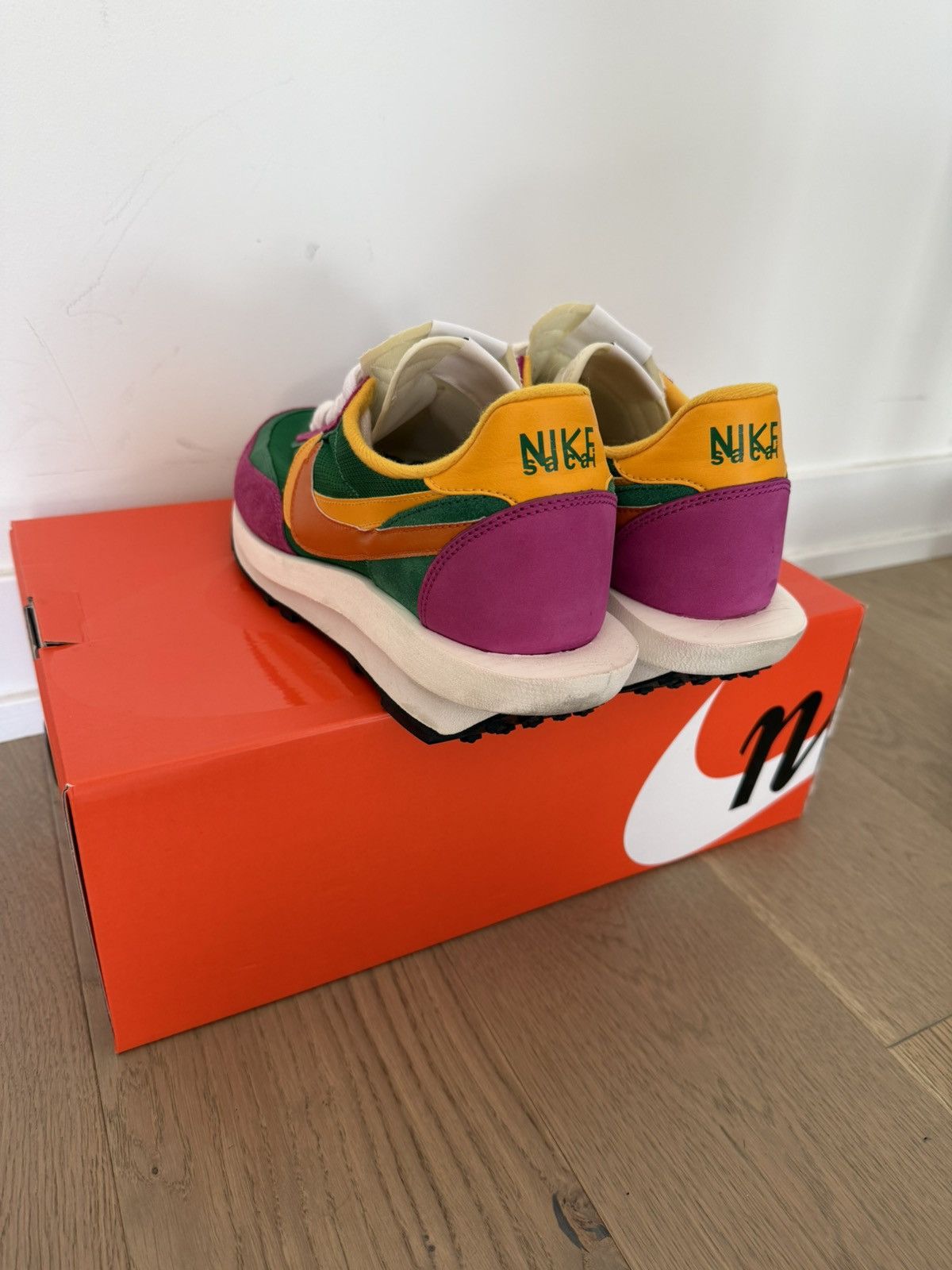 Nike × Sacai Nike Sacai LD WAFFLE Pine Green Clay Orange Size US 10.5 / EU 43-44 - 5 Thumbnail